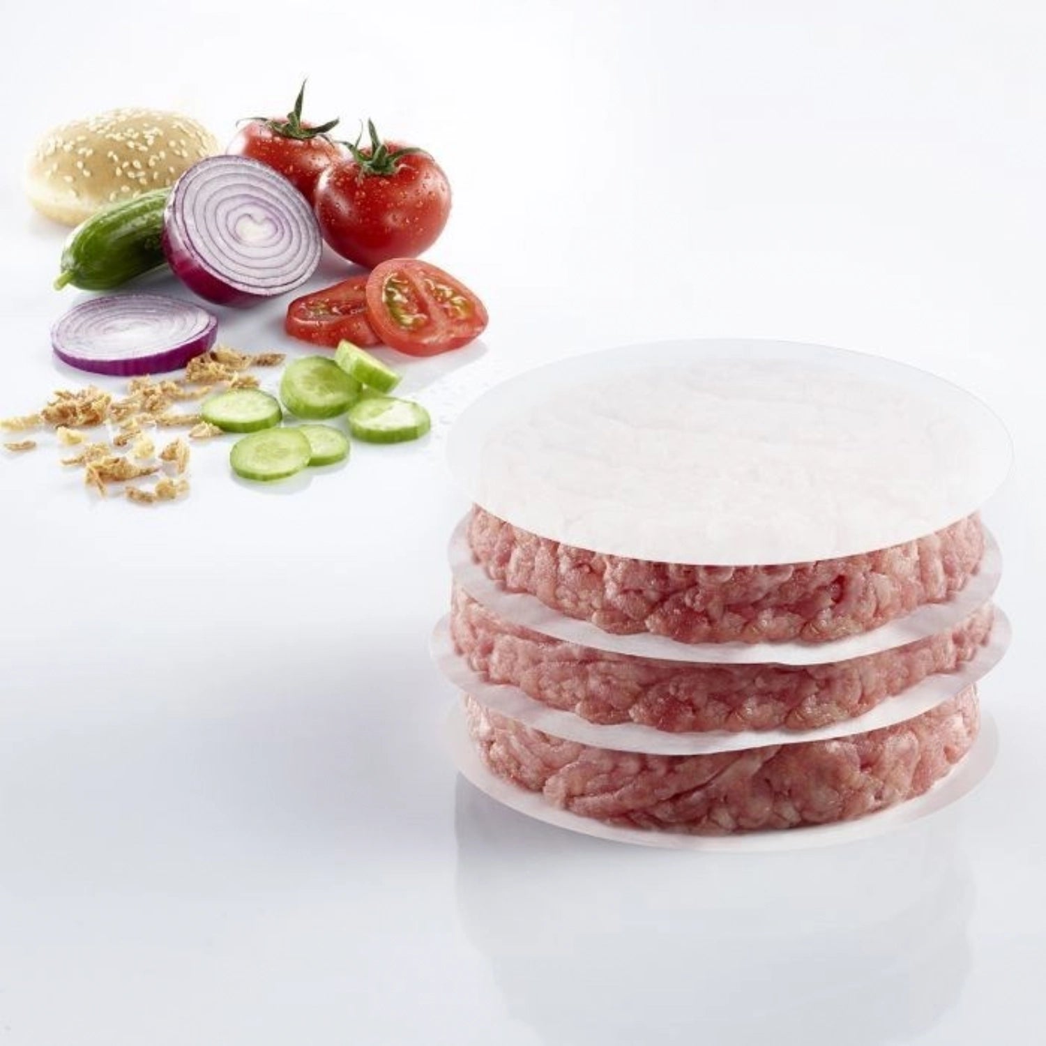 Entdecken Sie das Westmark Burger Papier Big (80 Stück, D13cm) – ideal für stilvolle Burger-Präsentation, schützt vor Fett und Wasser und ist umweltfreundlich!