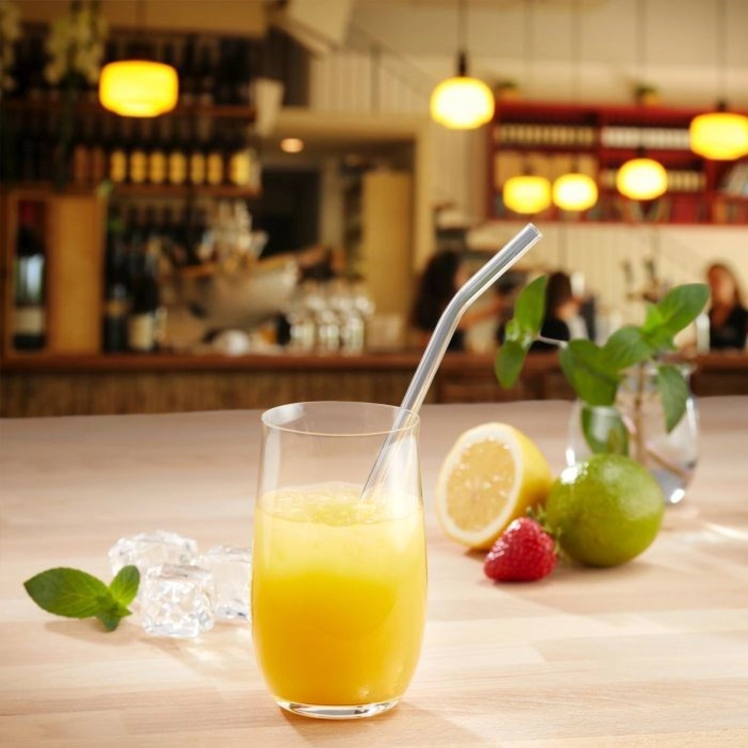 6 bere stalm * Kink in vetro * D8 x 200mm incluso la spazzola per la pulizia