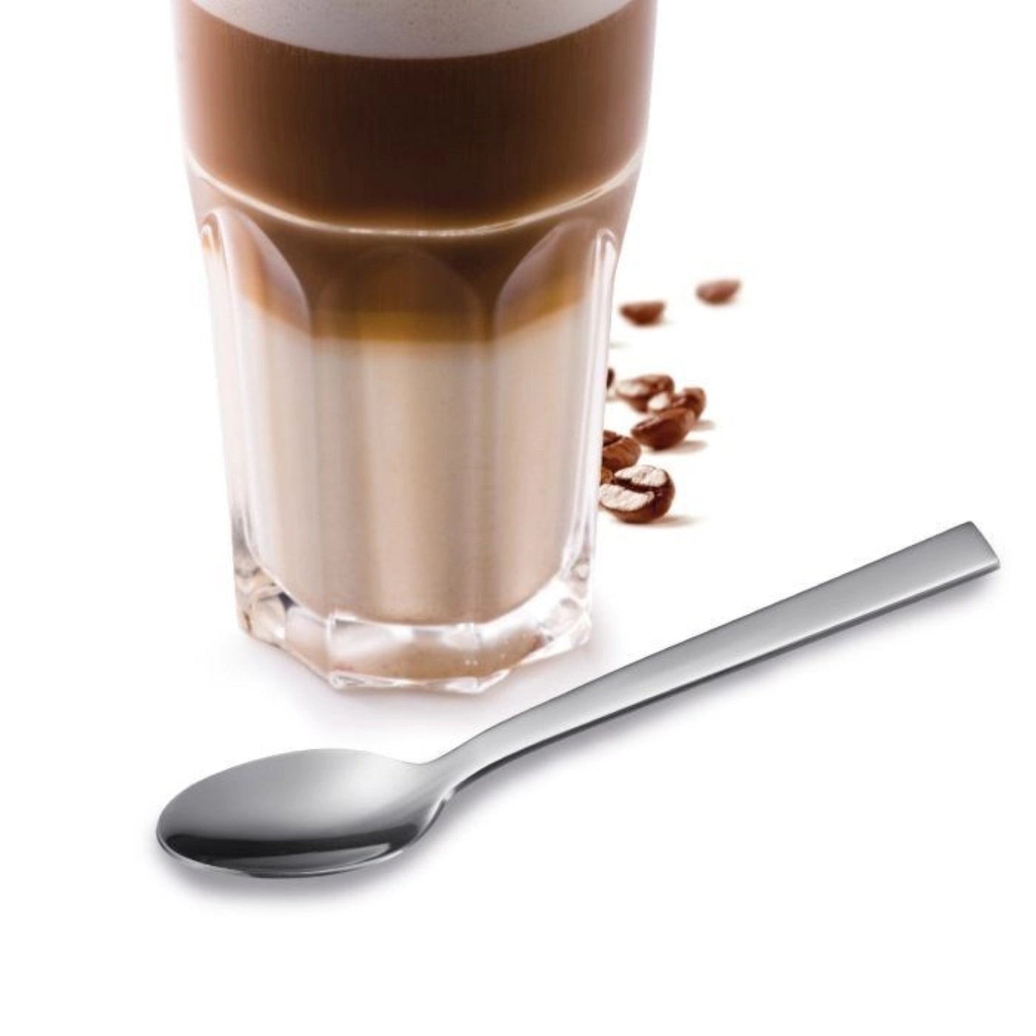 4 latte macchiato spoons, 18/10 stainless steel