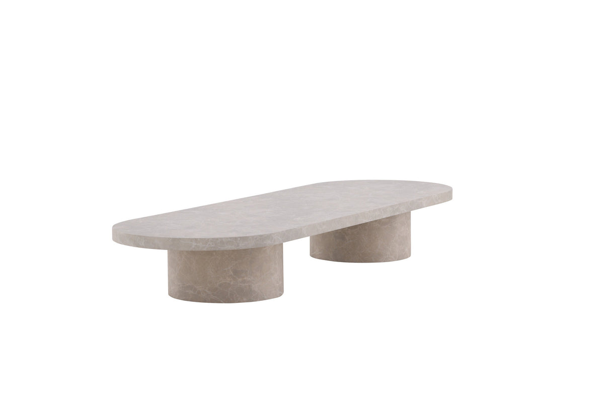 Narvik Sofatisch in Marmoroptik präsentiert im Onlineshop von KAQTU Design AG. Beistelltisch ist von Venture Home