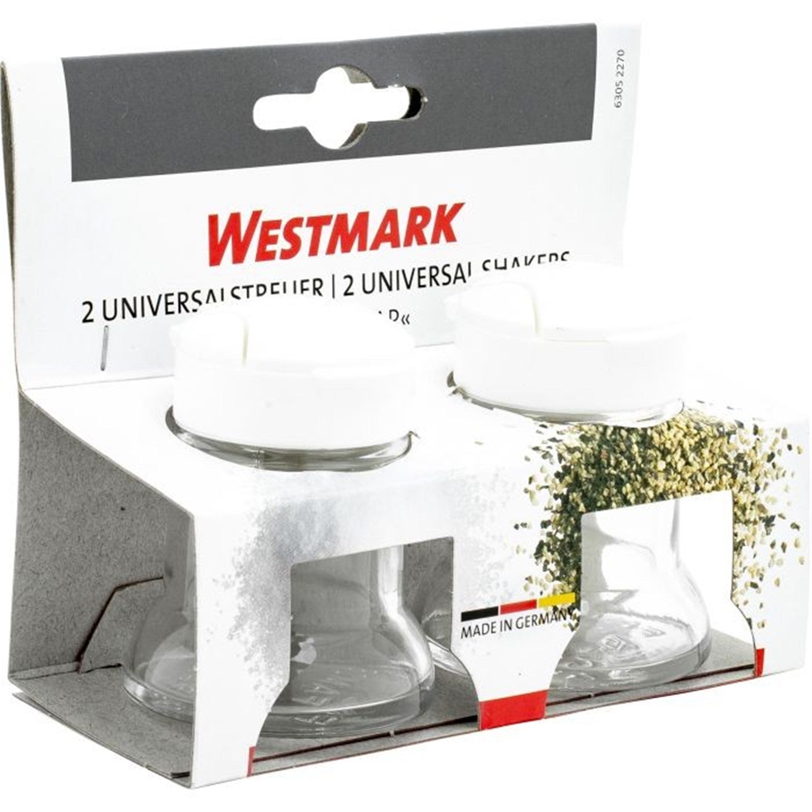 2-teiliges Streuer-Set Paris-Snap von Westmark, perfekt für Gewürze, Zucker oder Mehl, vielseitig und praktisch im Alltag.