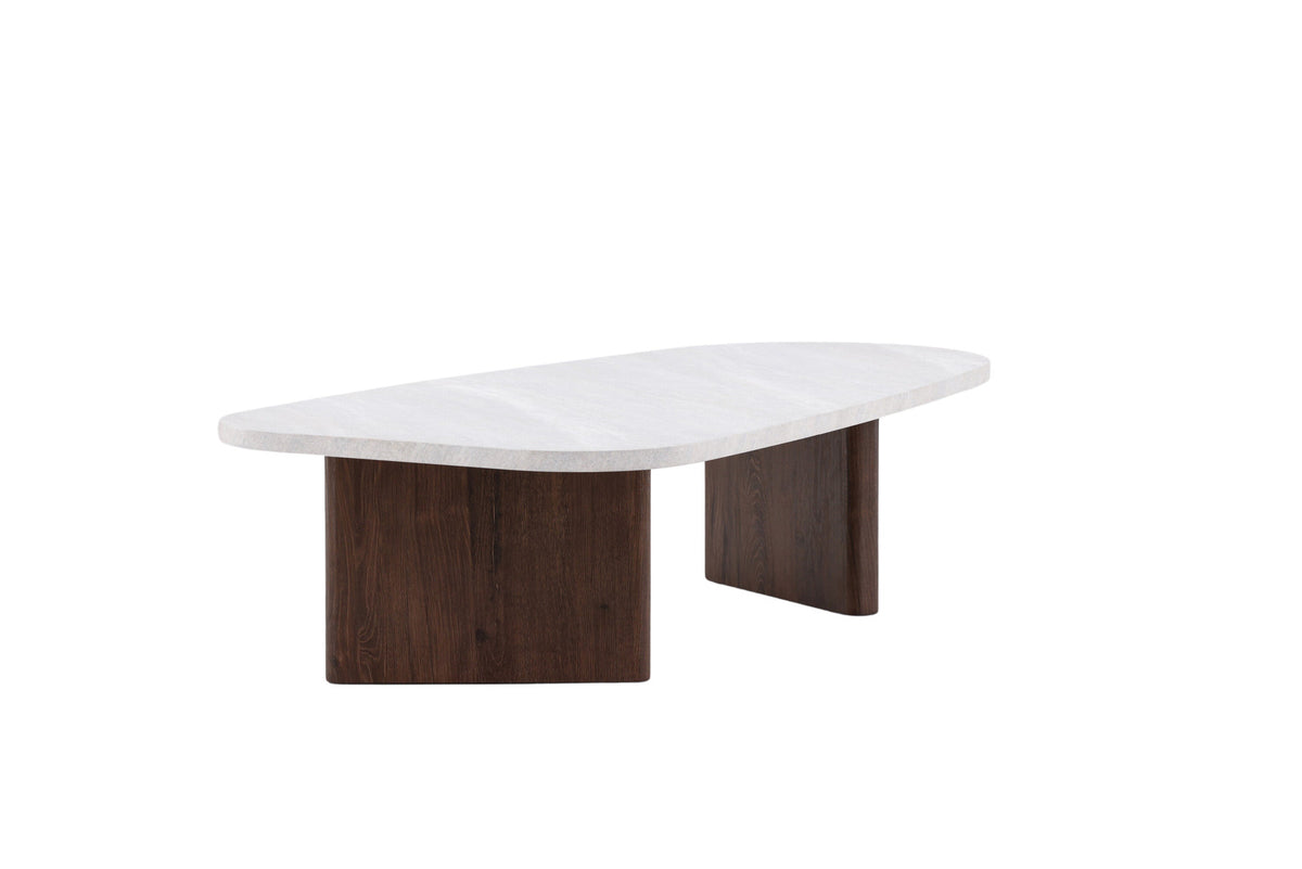 Grönvik Sofatisch in Hellgrau/ Mokka präsentiert im Onlineshop von KAQTU Design AG. Beistelltisch ist von Venture Home