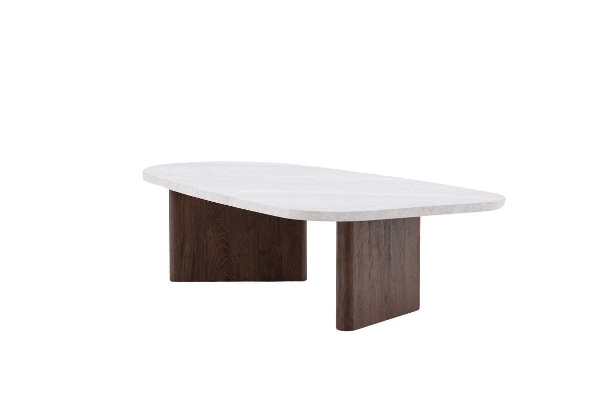 Grönvik Sofatisch in Hellgrau/ Mokka präsentiert im Onlineshop von KAQTU Design AG. Beistelltisch ist von Venture Home