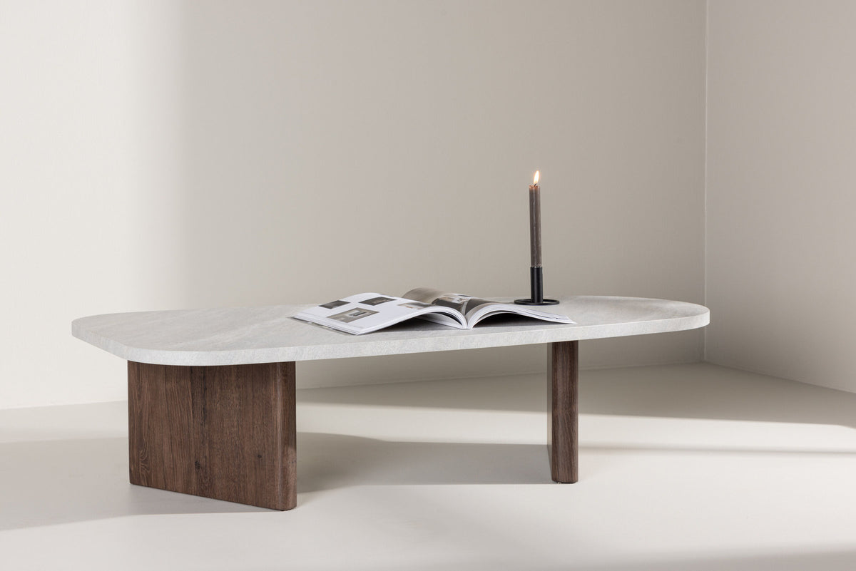 Grönvik Sofatisch in Hellgrau/ Mokka präsentiert im Onlineshop von KAQTU Design AG. Beistelltisch ist von Venture Home