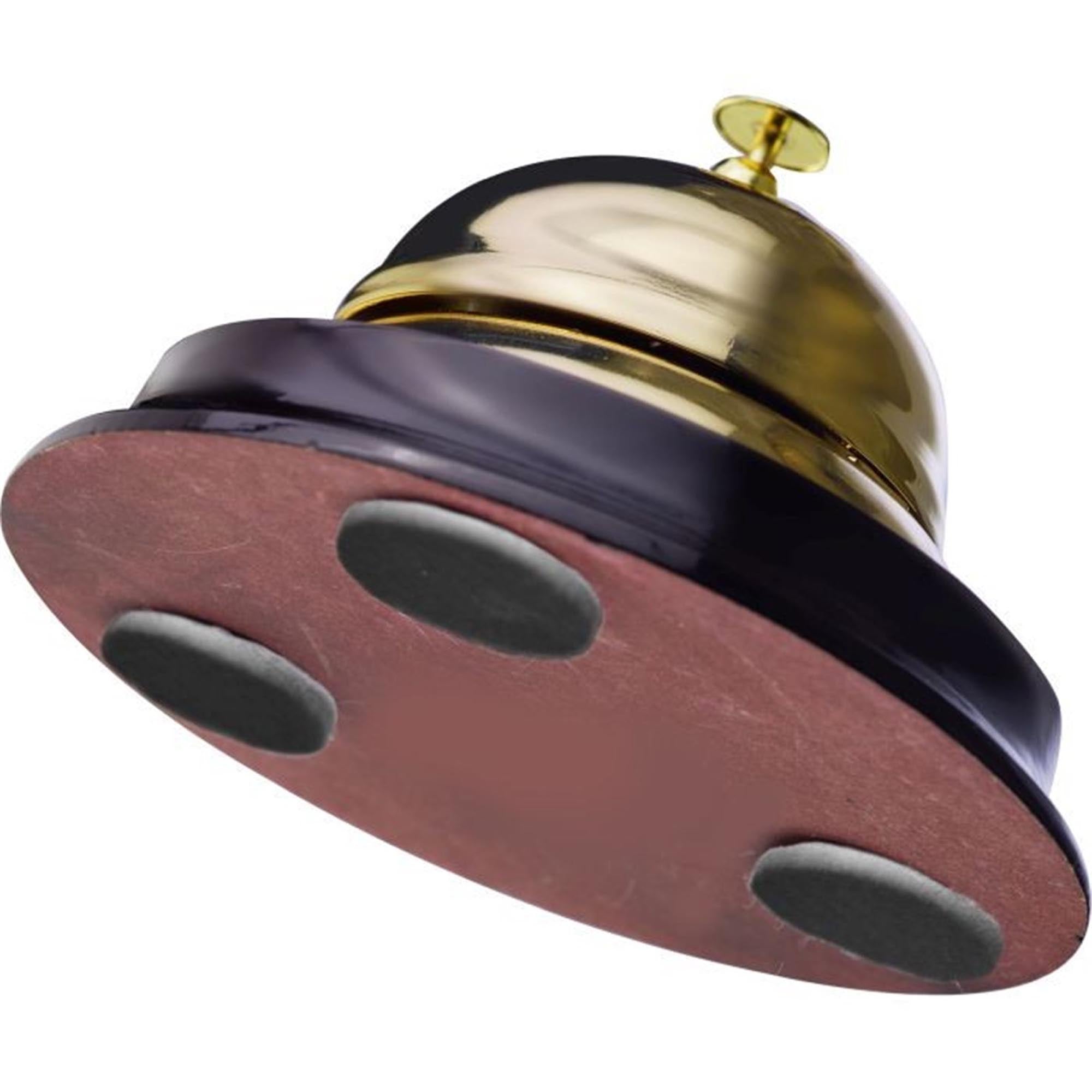 Elegante Tischglocke für Rezeptionen, ideal für Hotels und Büros. Hochwertige Verarbeitung, klarer Klang, stilvolles Design.