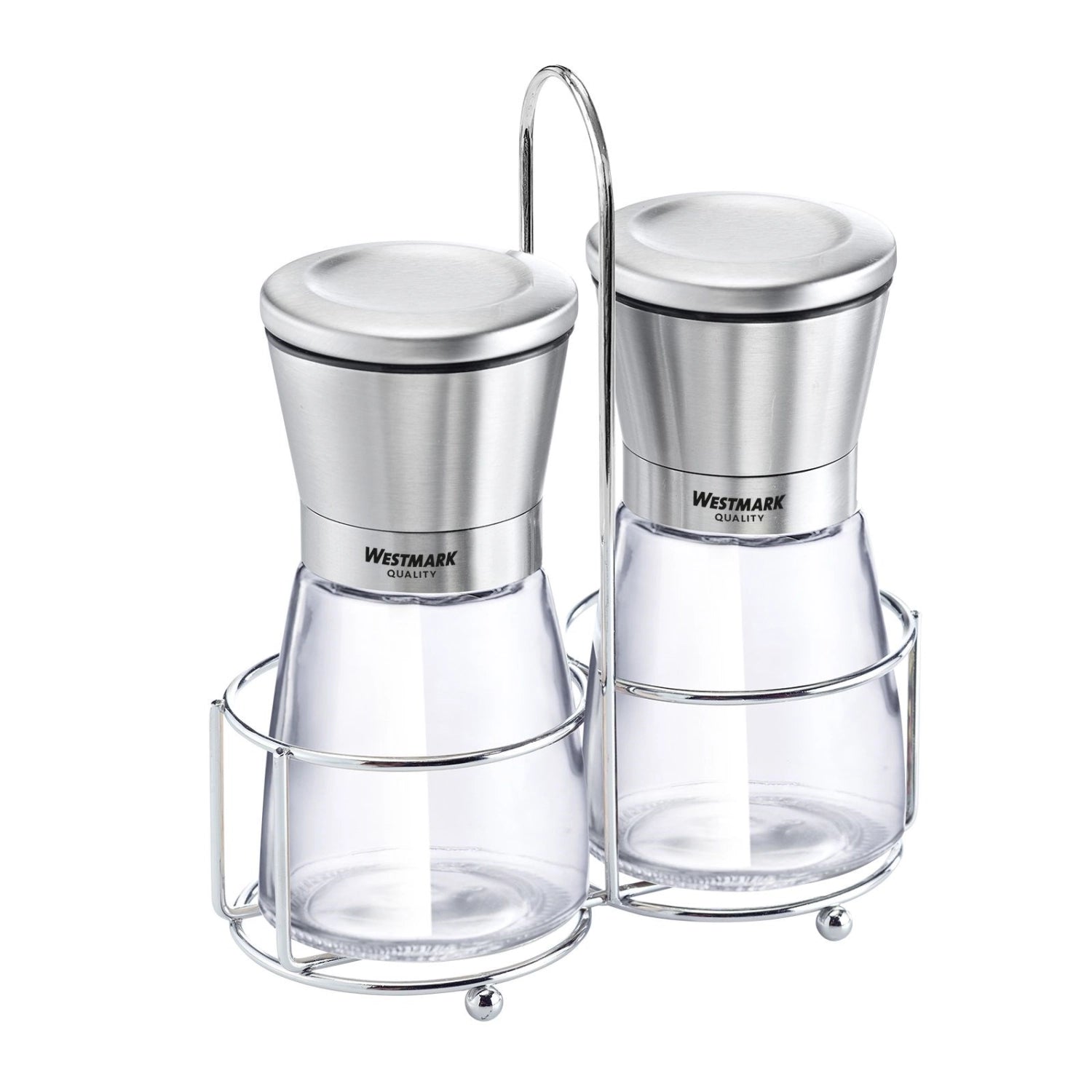 Huilier avec 2 moulins à épices en inox