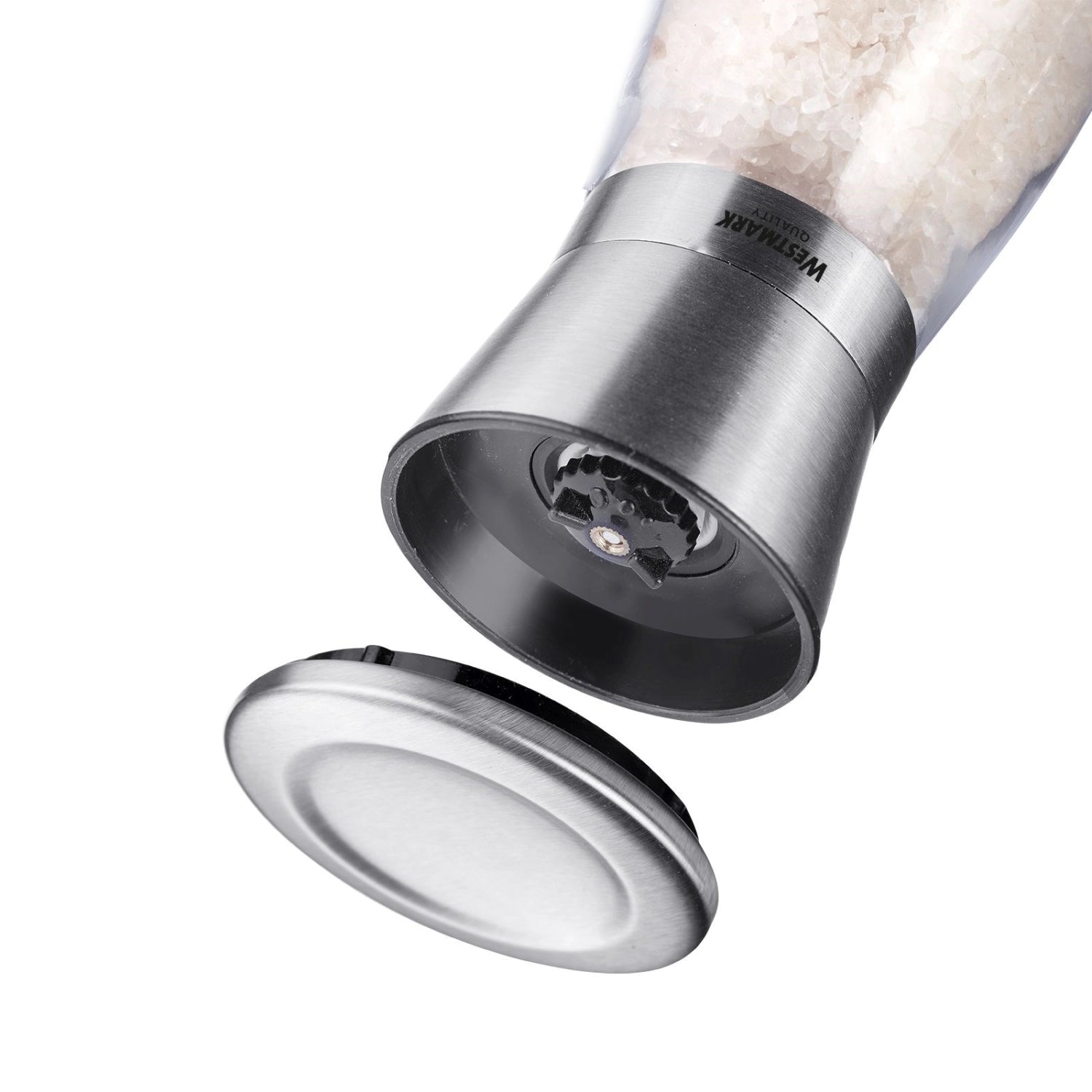 Huilier avec 2 moulins à épices en inox