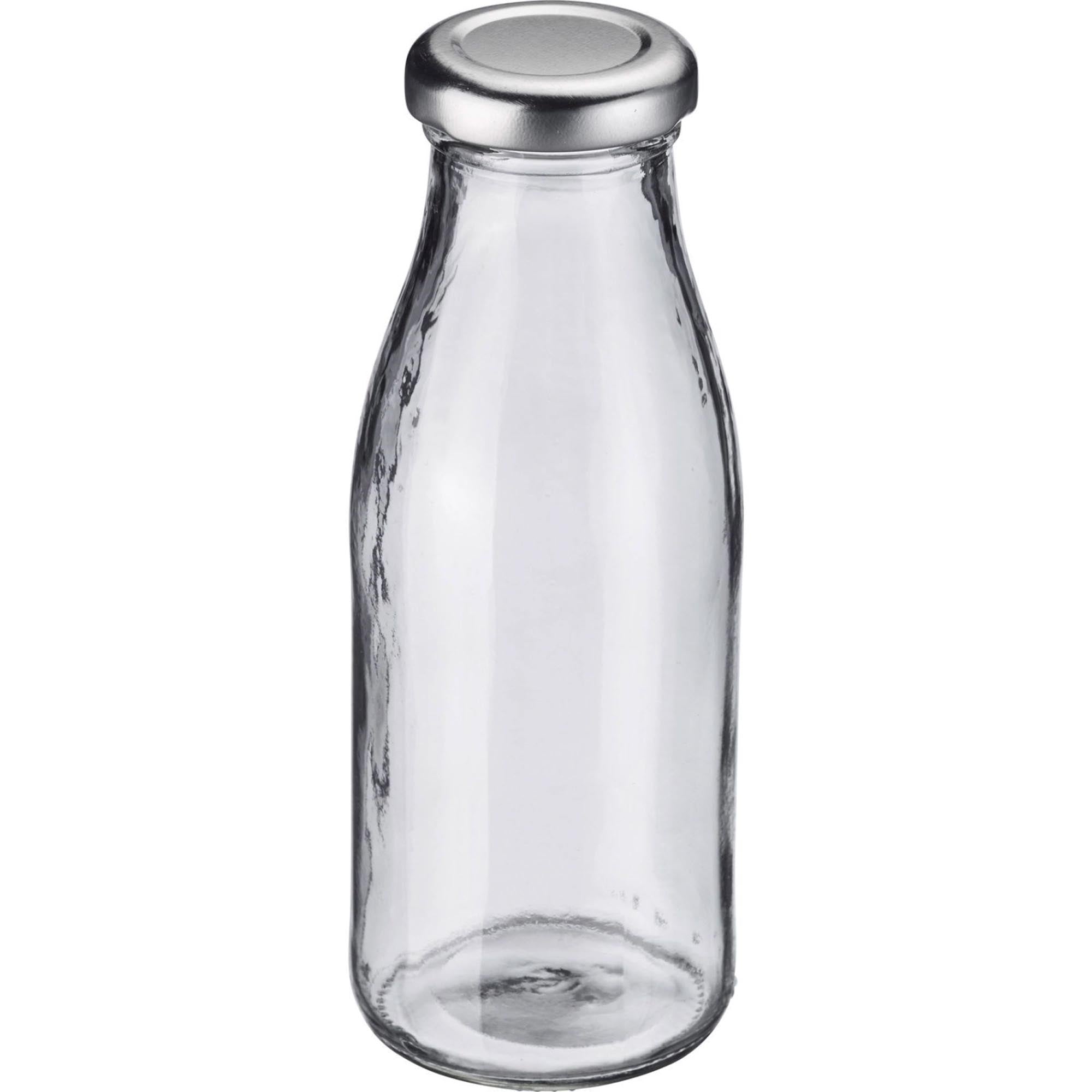 Entdecken Sie die vielseitige 250ml Milch-, Saft- und Smoothieflasche von Westmark. Hochwertiges Glas, Edelstahlverschluss, umweltfreundlich und spülmaschinenfest.