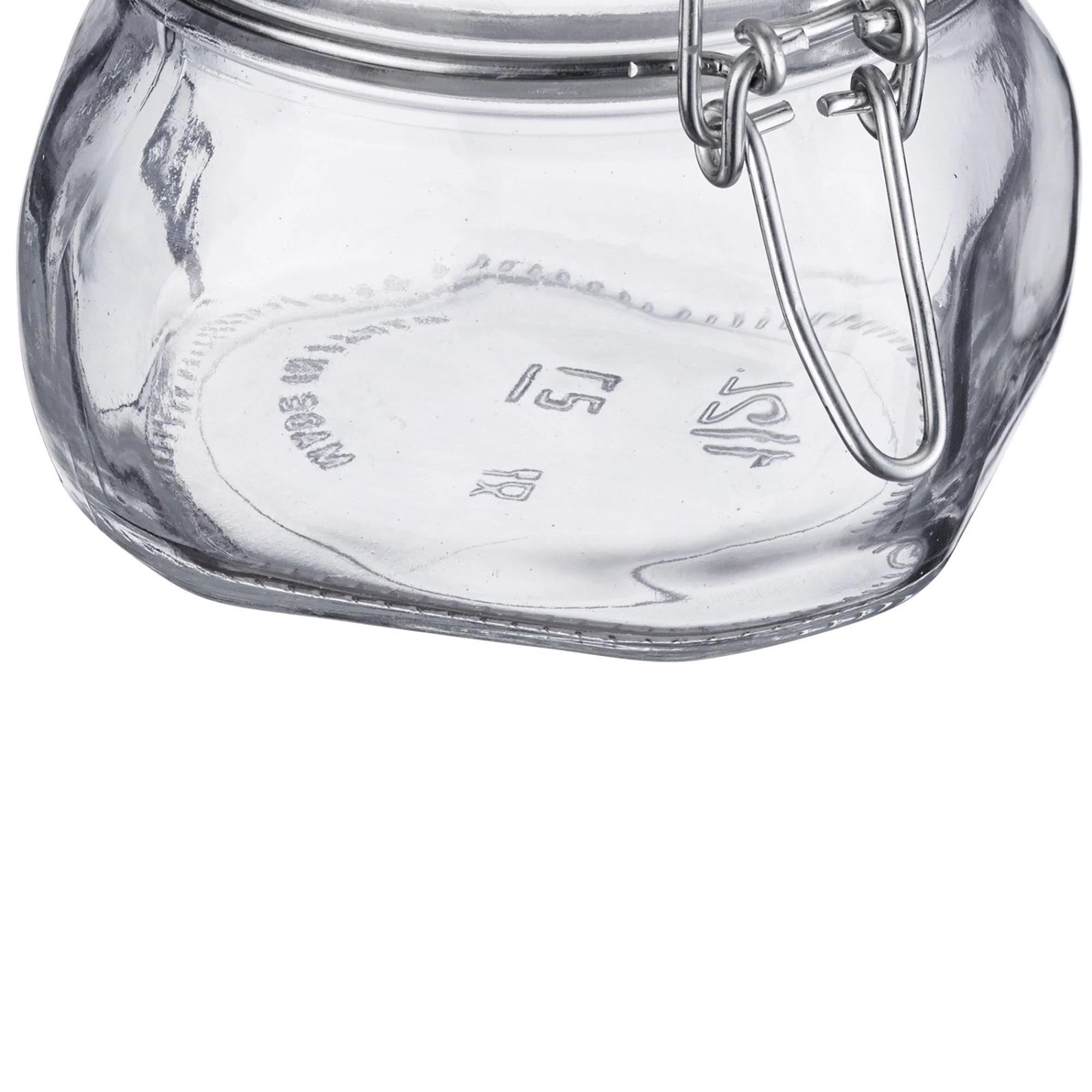 Hochwertiges 500ml Drahtbügelglas von Westmark, perfekt zum Einmachen und Lagern, mit stabilem Bügelverschluss und 90mm Öffnung.