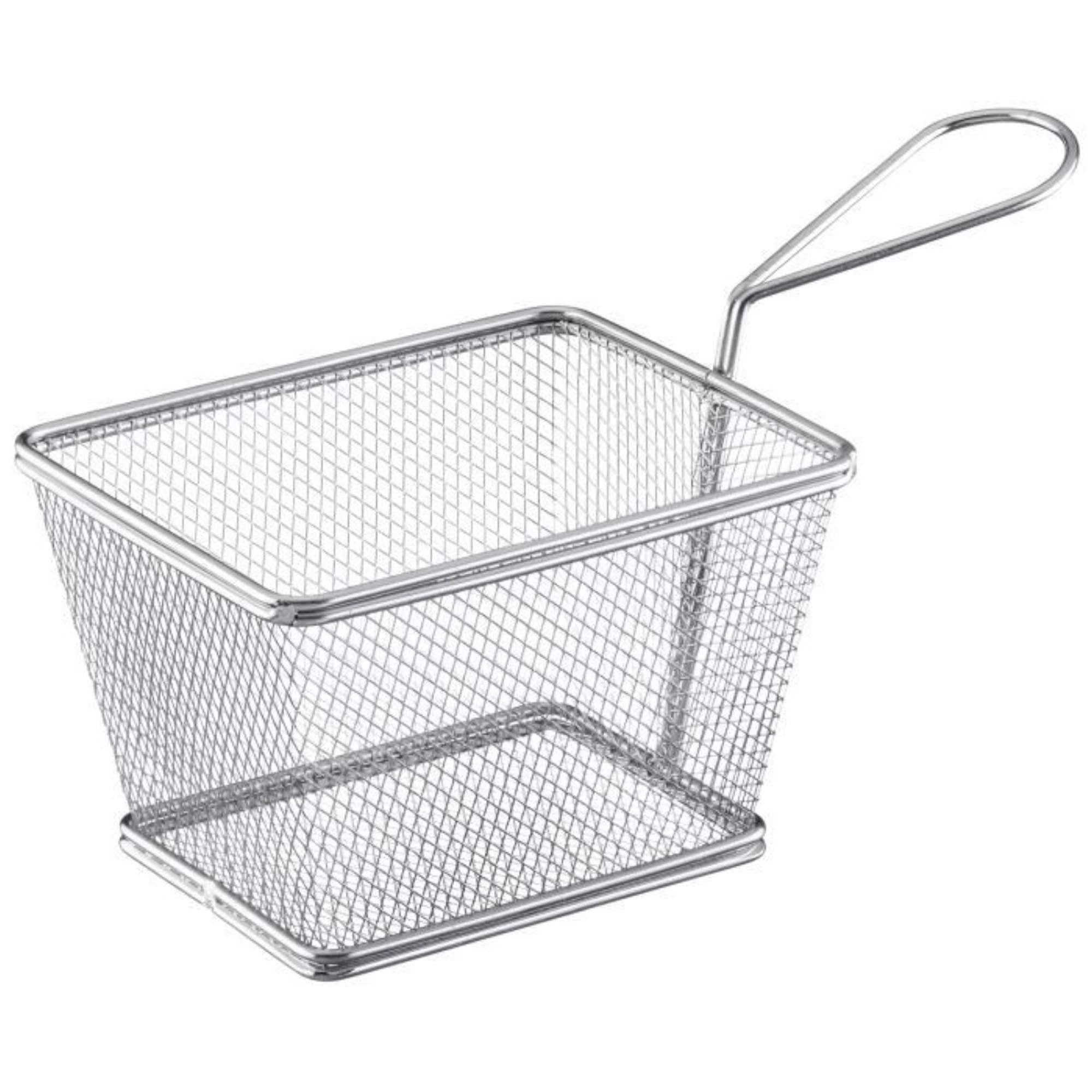 Servierkörbchen "Tapas u. Friends" von Westmark, 12x10x8cm, aus hochwertigem Edelstahl. Ideal für Tapas, Snacks und stilvolle Präsentation.