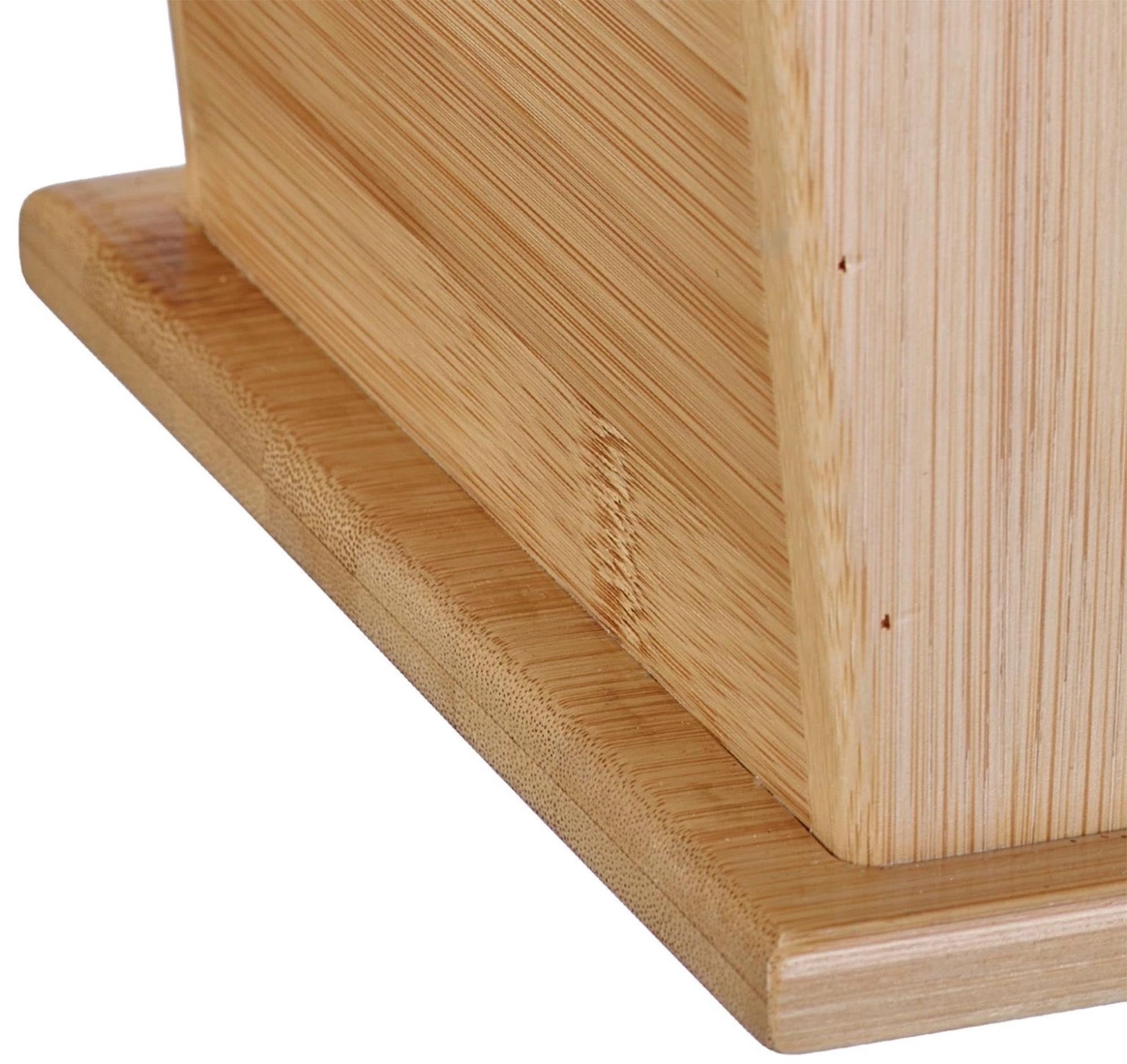 Eleganter Tischbutler aus Bambus mit 7 Fächern, ideal für Tapas und Snacks. Perfekt für gesellige Runden und stilvolle Präsentationen.