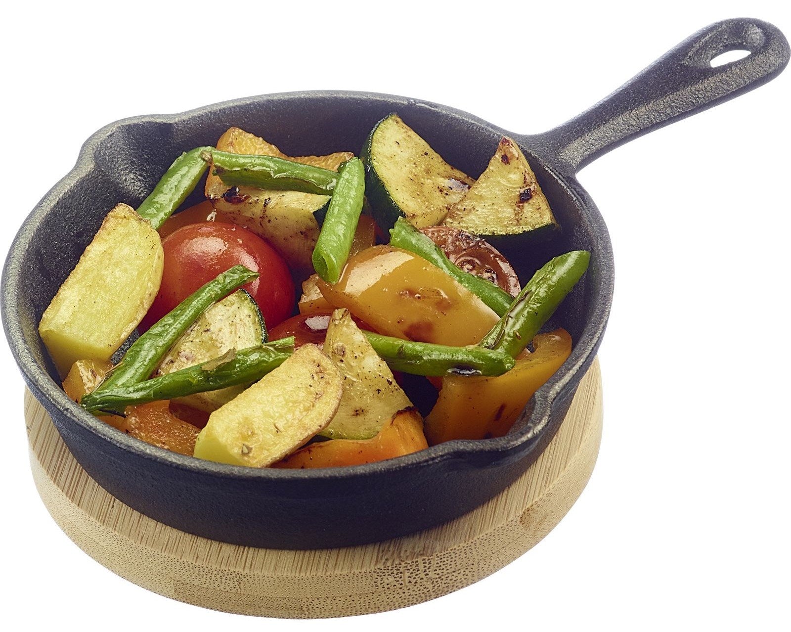 Robuste gusseiserne Pfanne von Westmark, perfekt für Tapas und kleine Speisen, hitzebeständig und langlebig, 125ml Fassungsvermögen.