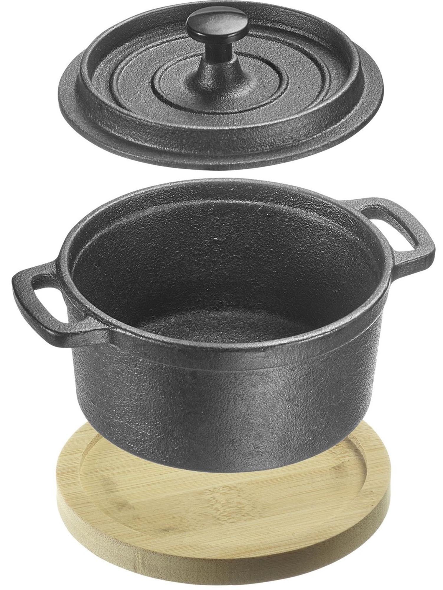 Gusseiserner Topf mit Deckel, ideal für Tapas und kleine Gerichte, 250ml, robust und stilvoll, von Westmark.