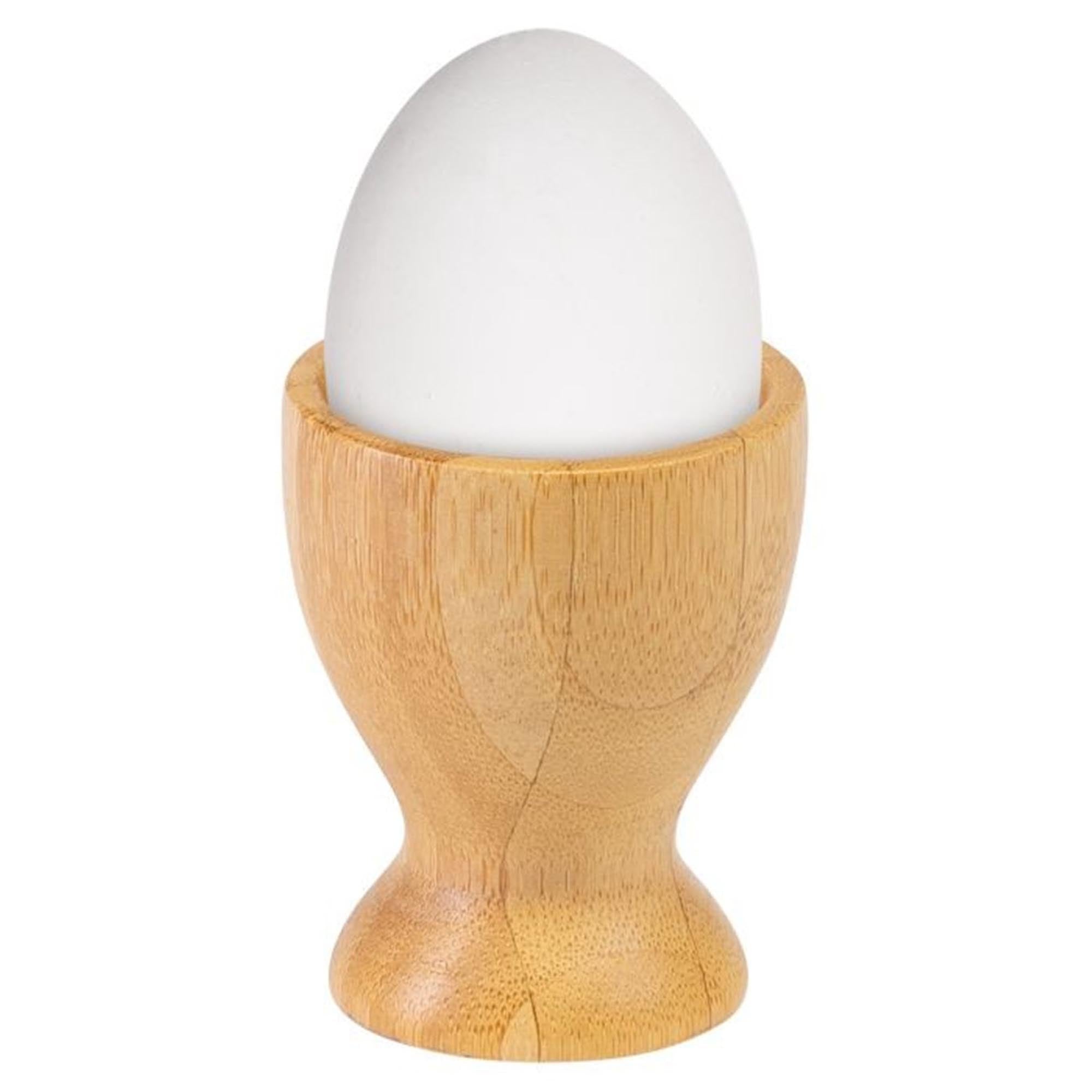 Set aus 2 Eierbechern aus Bambus von Westmark, ideal für Frühstück und Brunch, stilvoll und nachhaltig, perfekt für jeden Tisch.