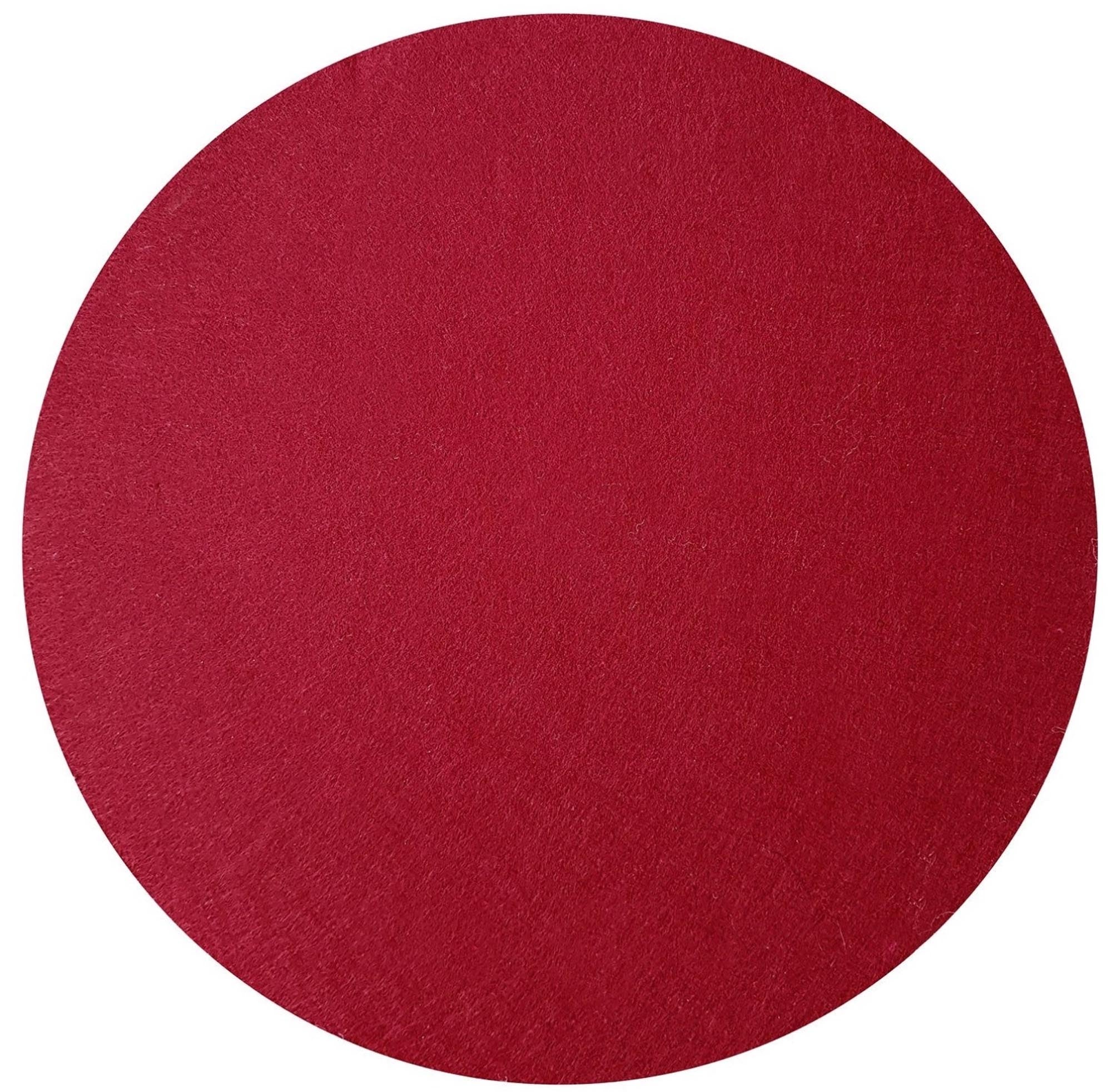 Set aus 4 runden Tischsets von Westmark, 35 cm Durchmesser, in elegantem Rot. Ideal für dekorative Tischgestaltung und Schutz.