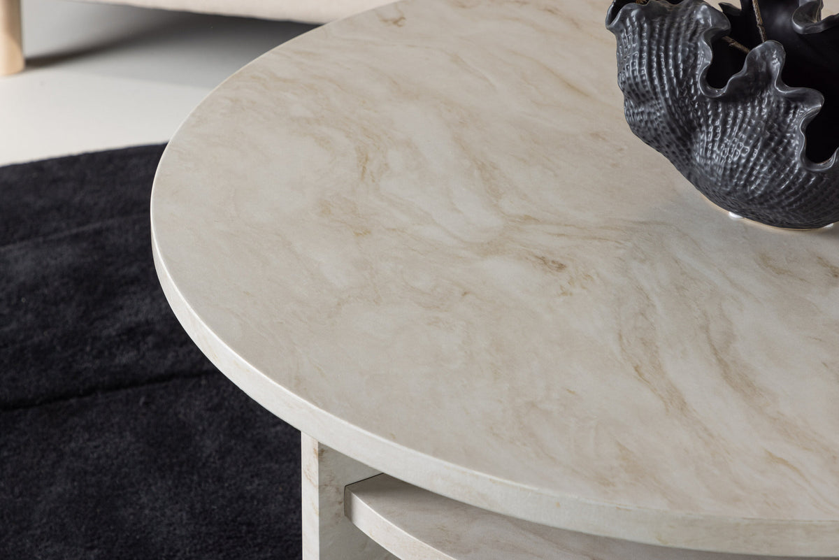 Ålesund Beistelltisch in Beige präsentiert im Onlineshop von KAQTU Design AG. Beistelltisch ist von Venture Home