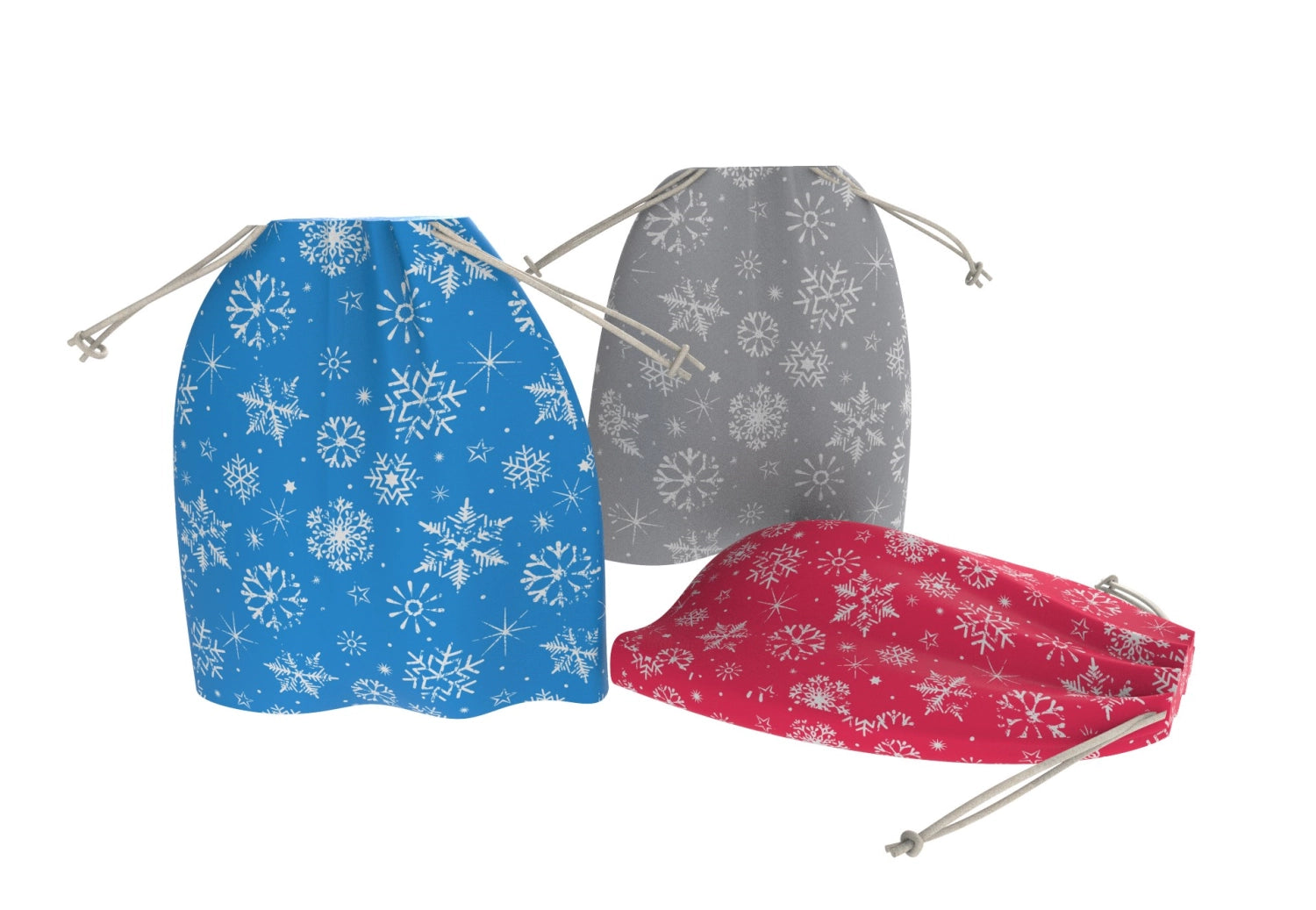 Set of 3 fruit and vegetable bags Winter Edition