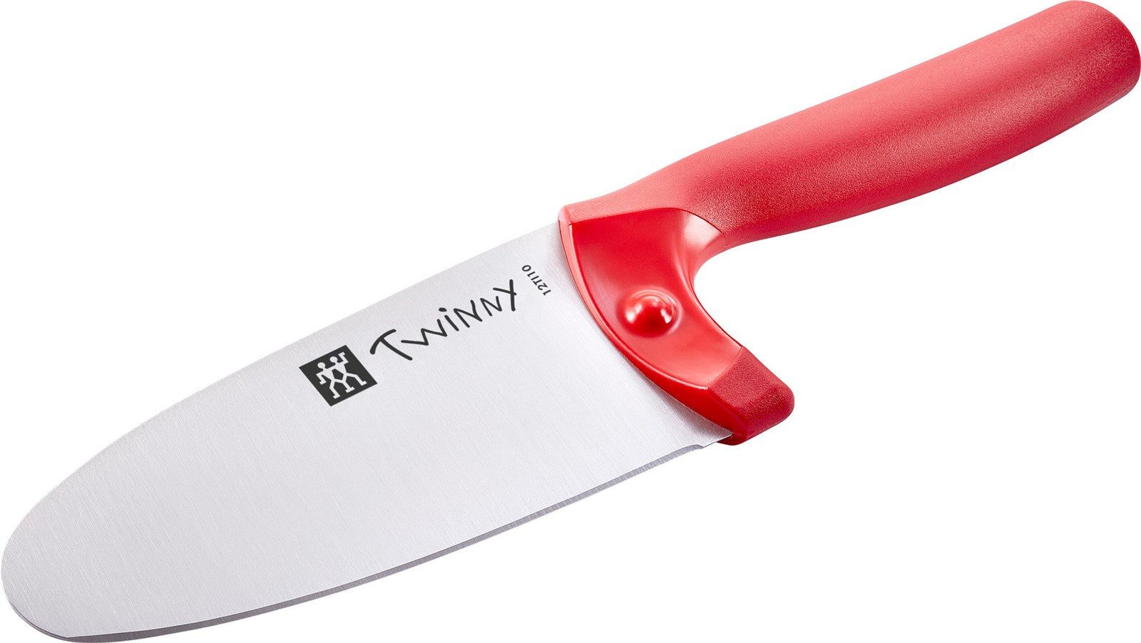 Das Zwilling Twinny Kinderkochmesser, 10 cm, in Rot, bietet Sicherheit und Spass beim Kochen für Kinder dank ergonomischem Design.