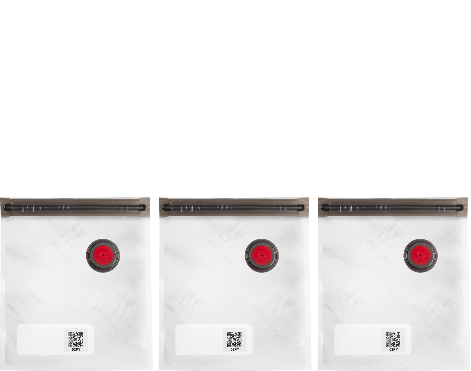 Entdecken Sie das Vakuum Beutelset S von Zwilling: 10 luftdichte Beutel (23x20 cm, 1.25L) für platzsparende, hygienische Aufbewahrung von Kleidung und mehr.