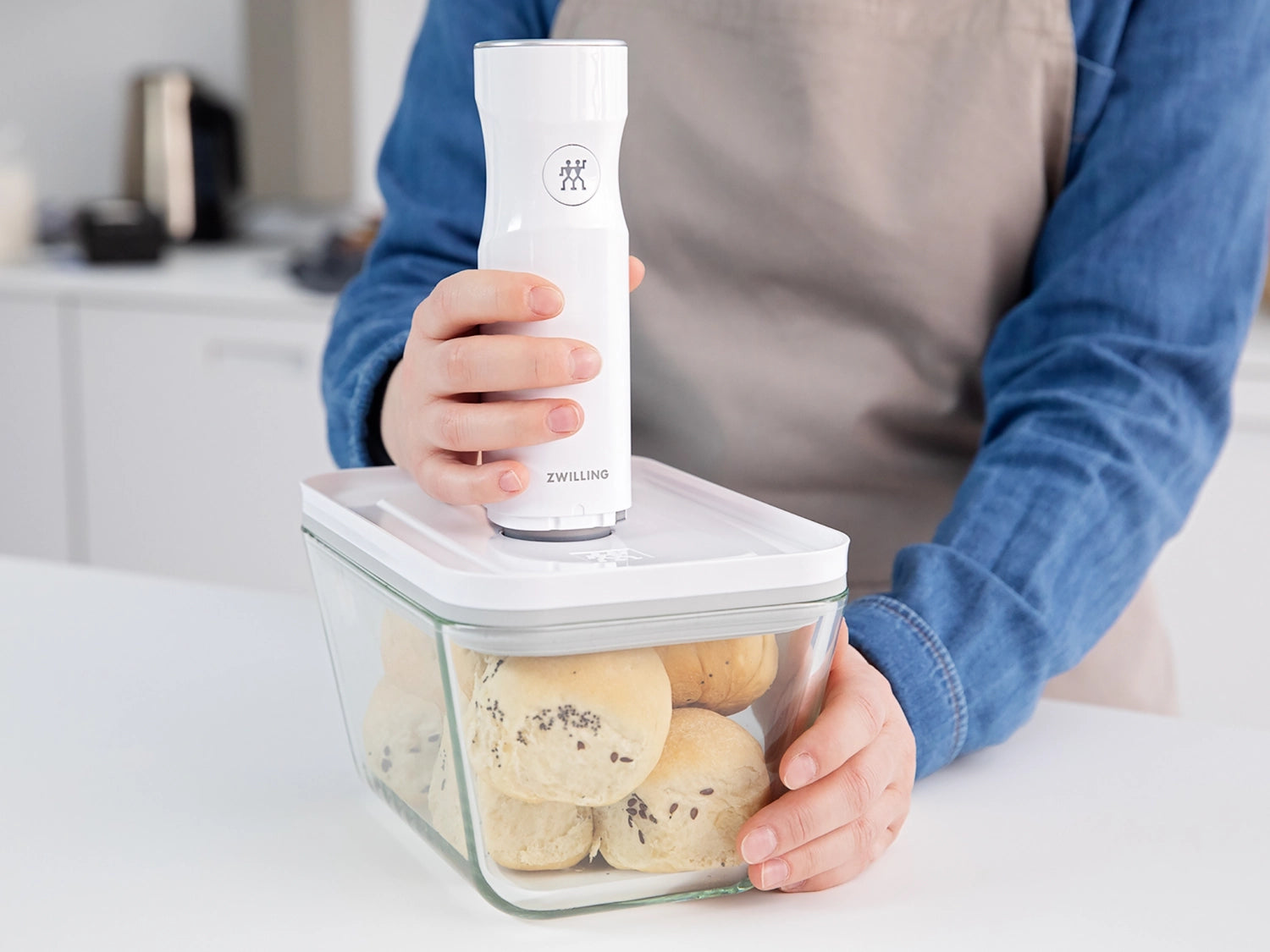 Vacuumbbox L, verre, 21.4x14.4x12.8 cm - 1,6 L