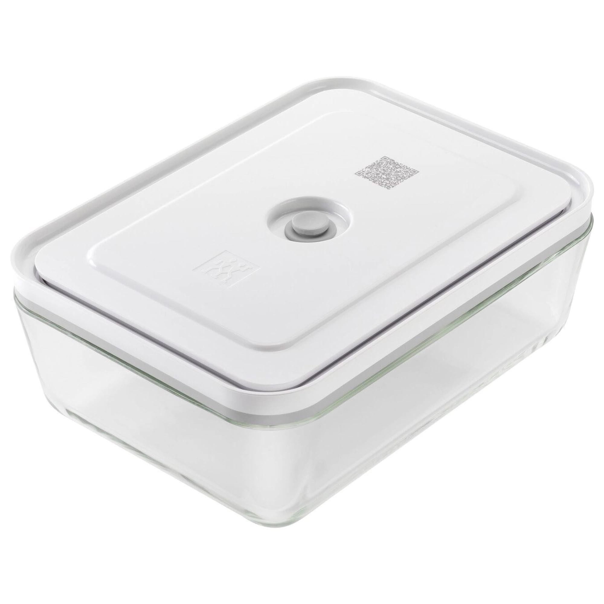 Vakuumbox-Kühlschrankbox, Glas, 24.1x18.1x9.7 cm - 2.0L in Transparent präsentiert im Onlineshop von KAQTU Design AG. Aufbewahrungsdose ist von Zwilling Kitchen