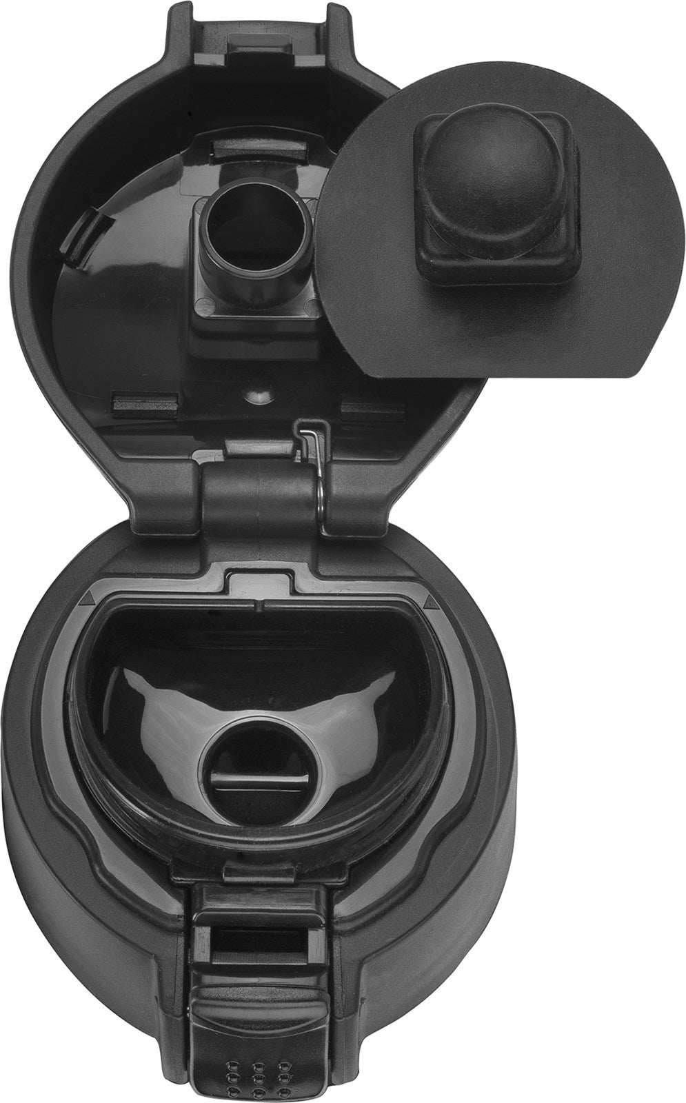 Elegante, matt-schwarze Thermo Travel Mug von Zwilling, 450 ml, auslaufsicher, doppelwandig isoliert, spülmaschinenfest.