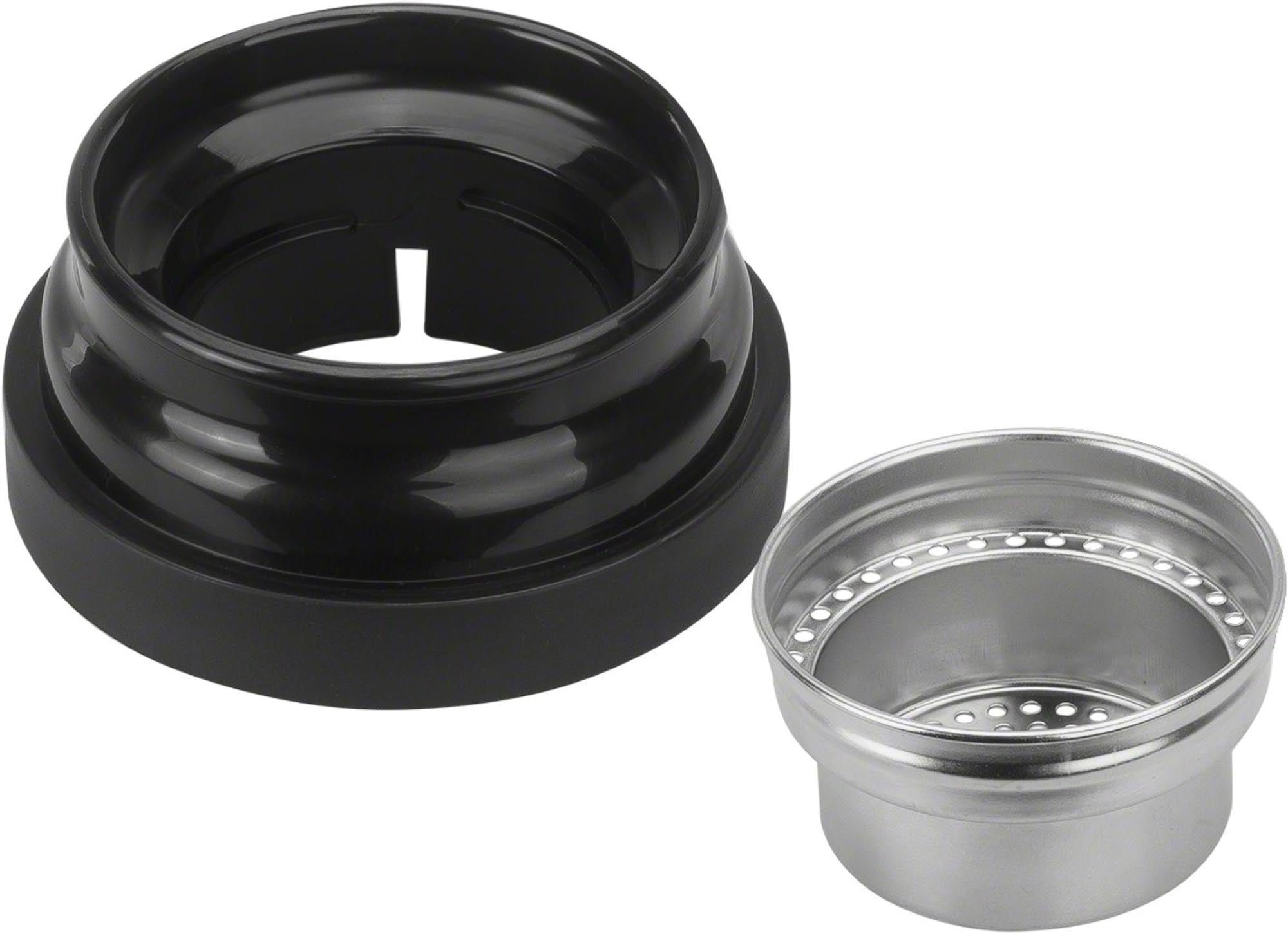 Stilvolle, matt-schwarze 420 ml Thermo-Flasche von Zwilling. Perfekt für Tee & Fruchtsäfte, mit Infuser & doppelter Isolierung.