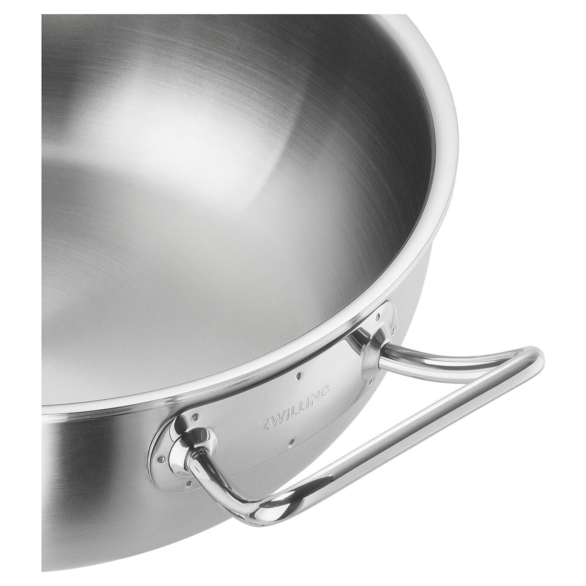 ZWILLING Pro Wok, 30 cm: Hochwertiger Edelstahl-Wok für vielseitiges Kochen, ideal für asiatische Gerichte und gleichmässige Hitzeverteilung.