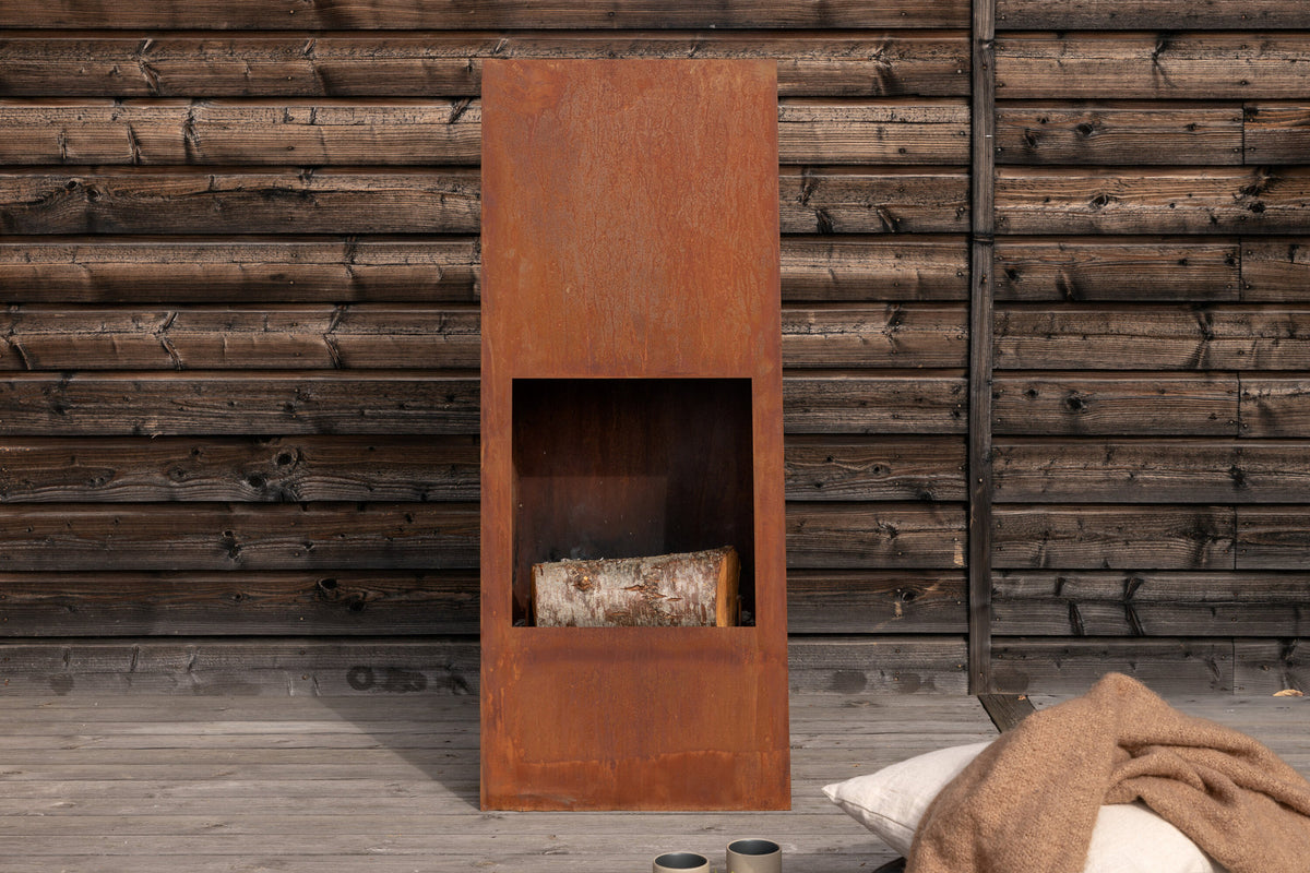 Bastian Feuerkorb in Rostorange präsentiert im Onlineshop von KAQTU Design AG. Feuerschale ist von Venture Home