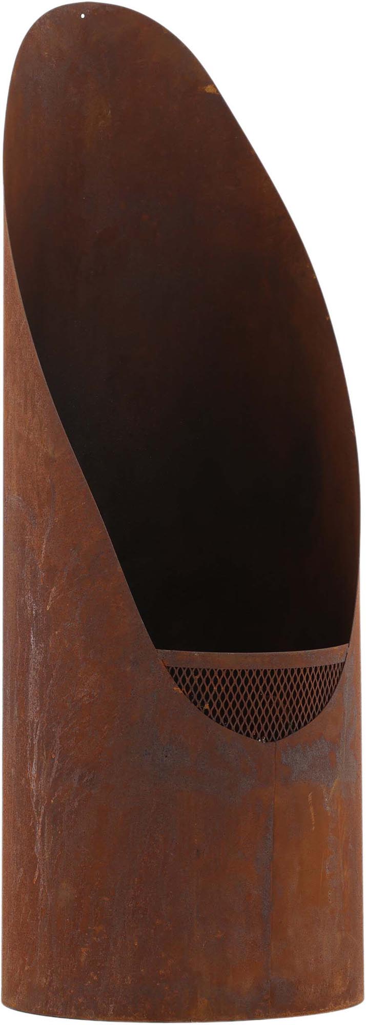 Entdecken Sie den Bastian Feuerkorb von Venture Home: Hochwertiger Stahl, einladendes Design, perfekte Wärmequelle für gesellige Abende im Freien.