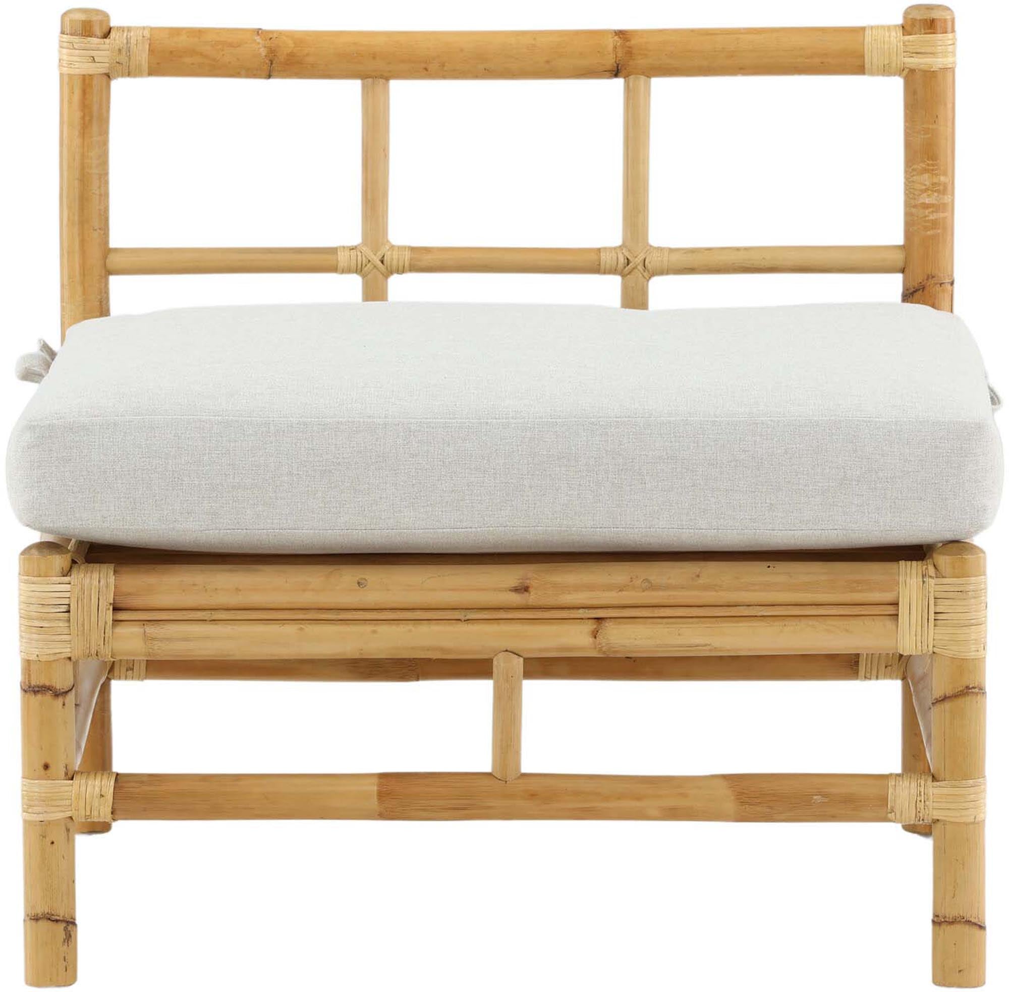 Cane Mittelteil Sofa von Venture Home: Elegantes Rattan-Sofa für gesellige Stunden im Freien. Perfekt für Terrasse und Garten.