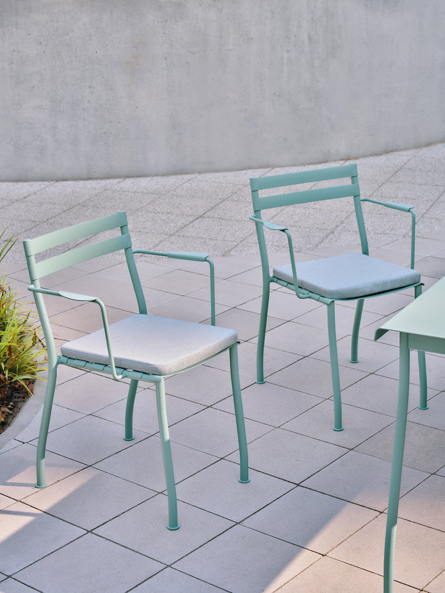 Flaner FLR02 - Stuhl, Set von 2 Stück in Türkis präsentiert im Onlineshop von KAQTU Design AG. Gartenstuhl ist von Mdd