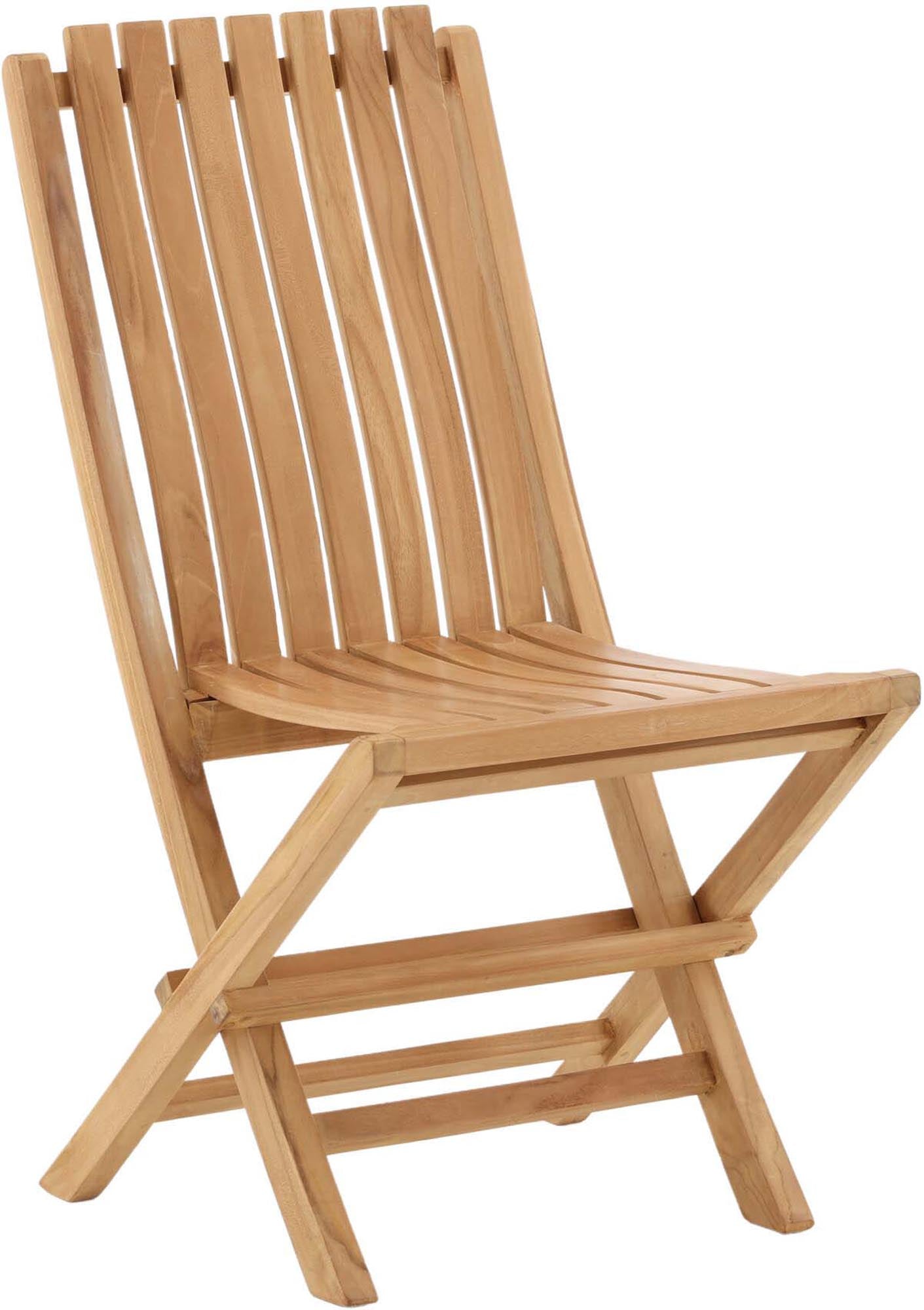 Ghana Stuhl von Venture Home: Hochwertiger Teakholzstuhl für Garten und Terrasse, vereint Langlebigkeit und modernes Design.