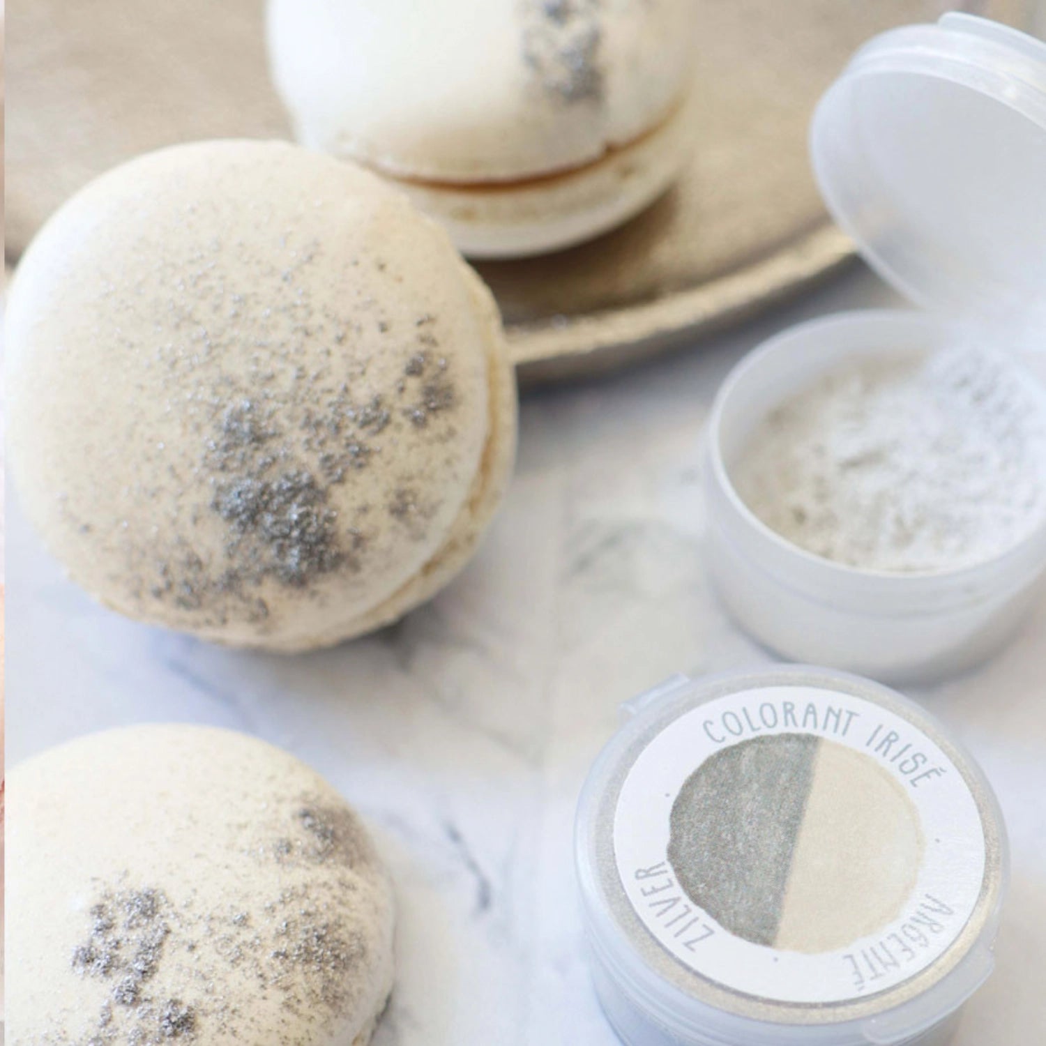 9er Set künstliche Lebensmittelfarben irisierend