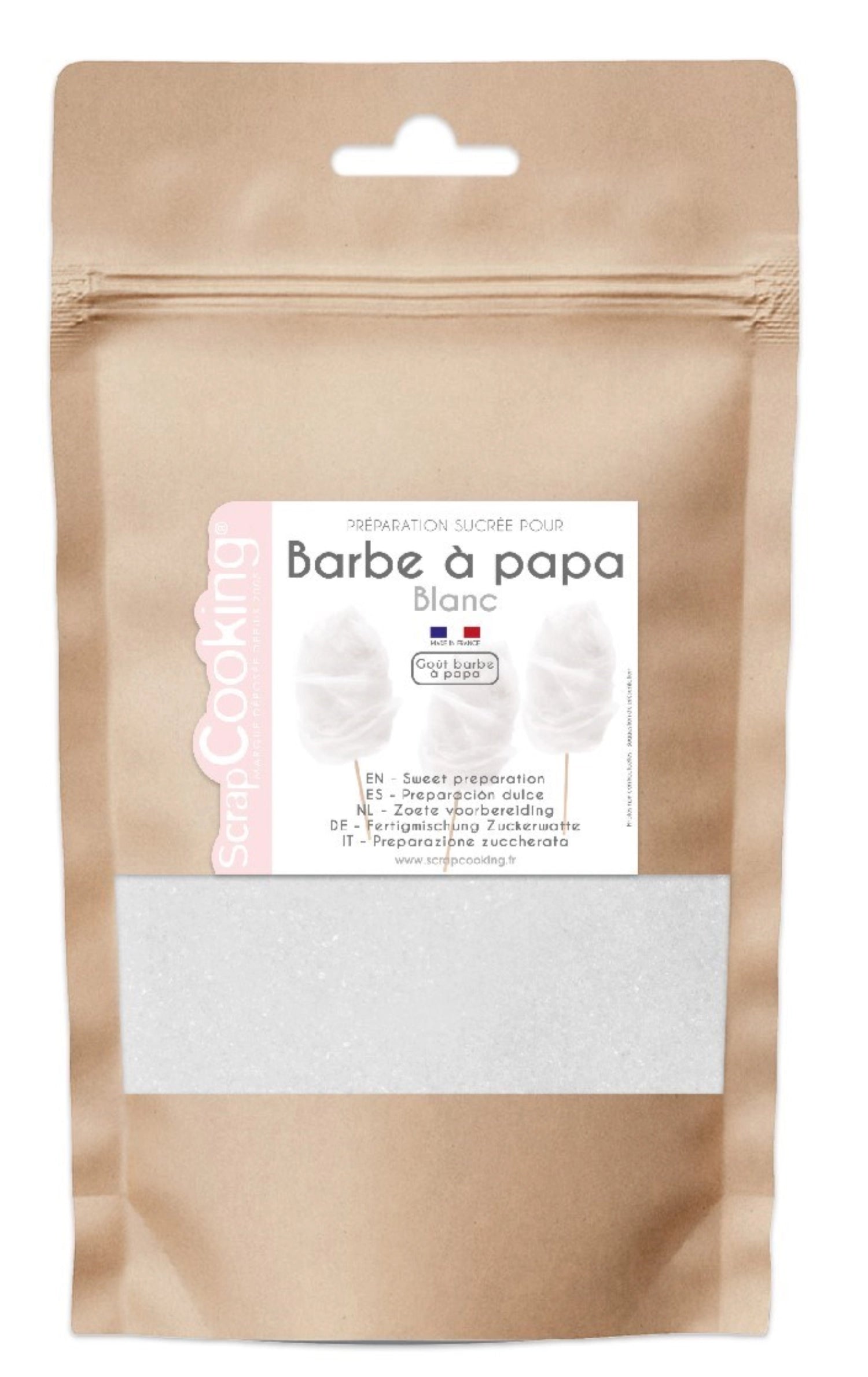 Mélange prêt à l'arôme barbe à papa blanc 160g