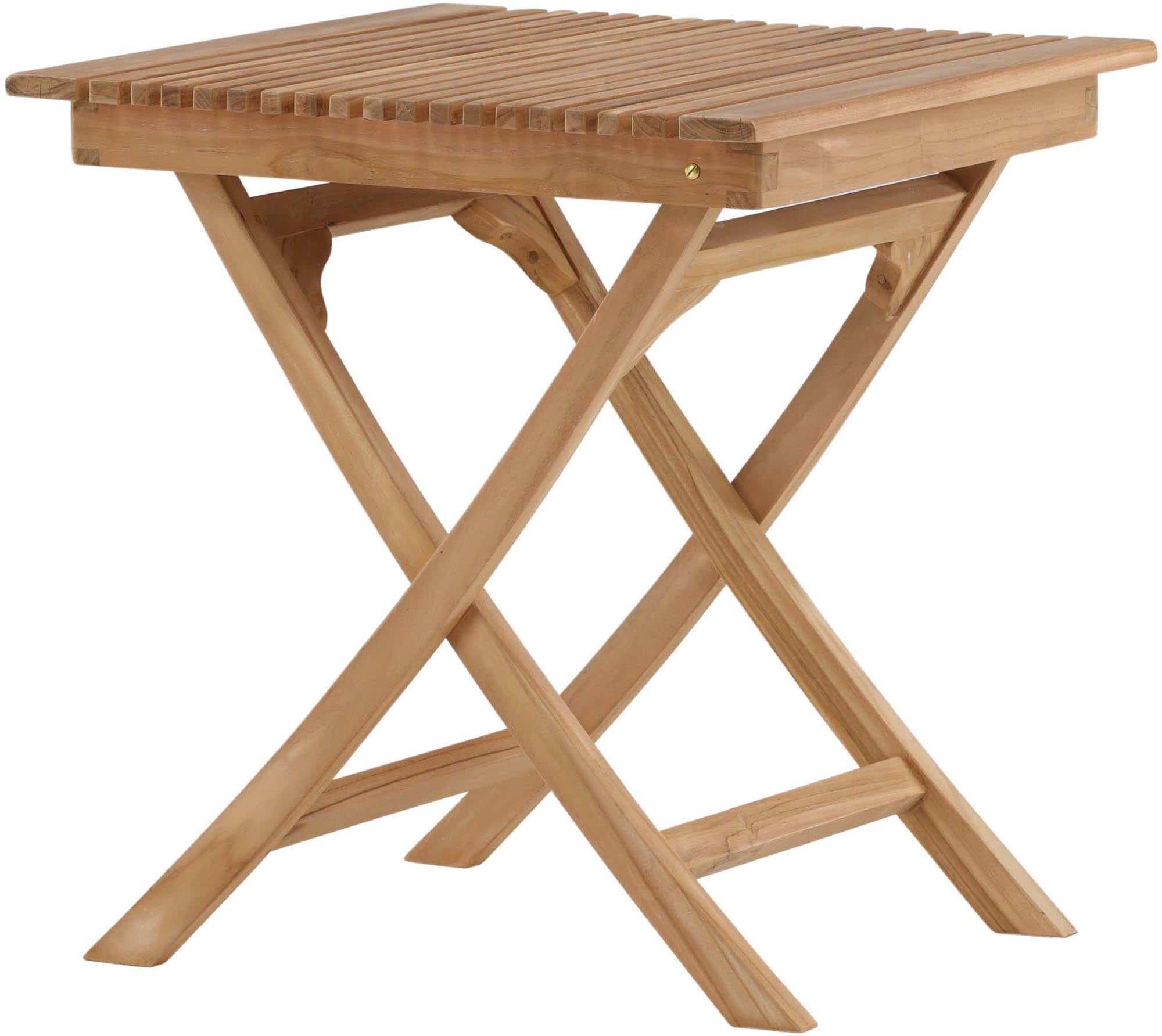 Stilvoller Ghana Coffee Tisch aus robustem Teakholz – perfekt für Balkon, Terrasse oder Garten. Genießen Sie entspannte Momente im Freien!