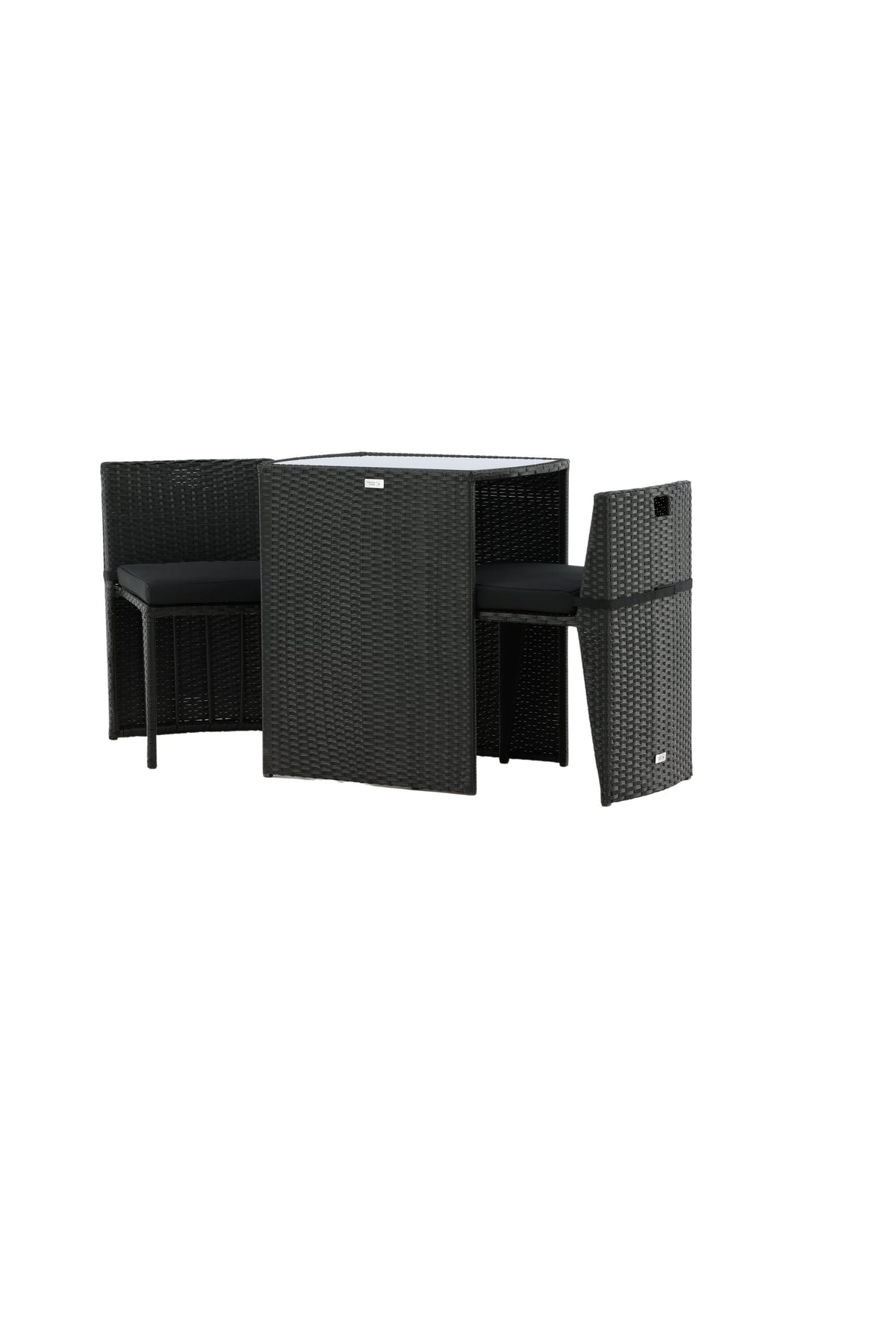 Savanna Café Outdoorset 66cm/2St. in Schwarz präsentiert im Onlineshop von KAQTU Design AG. Gartentischset ist von Venture Home