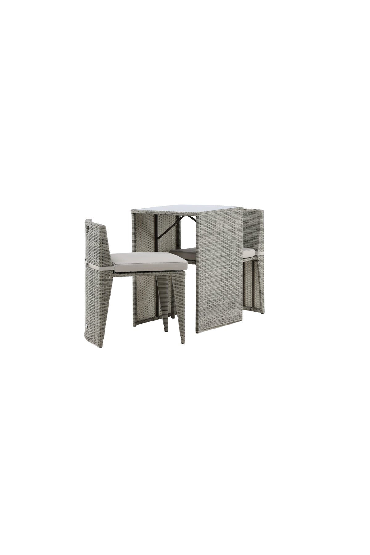 Savanna Café Outdoorset 66cm/2St. in Grau präsentiert im Onlineshop von KAQTU Design AG. Gartentischset ist von Venture Home