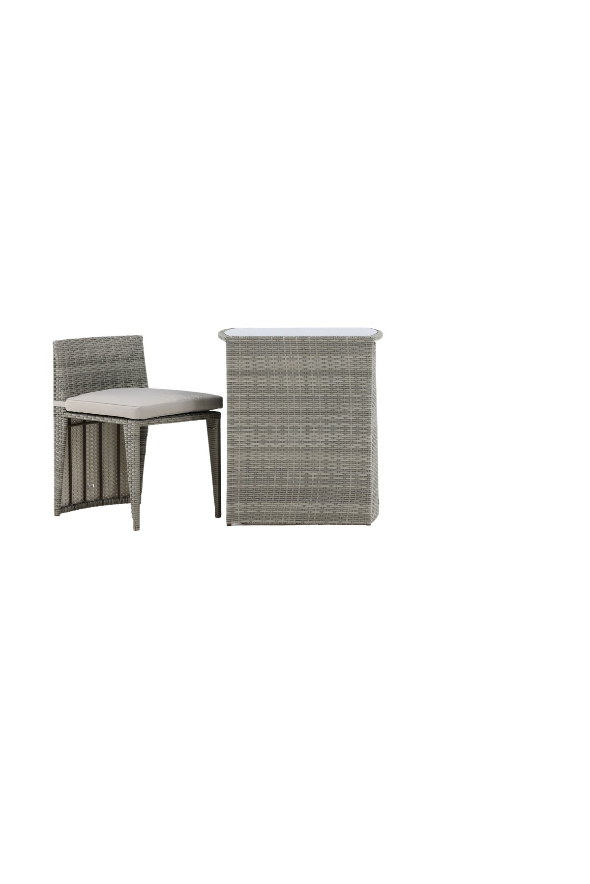 Savanna Café Outdoorset 66cm/2St. in Grau präsentiert im Onlineshop von KAQTU Design AG. Gartentischset ist von Venture Home