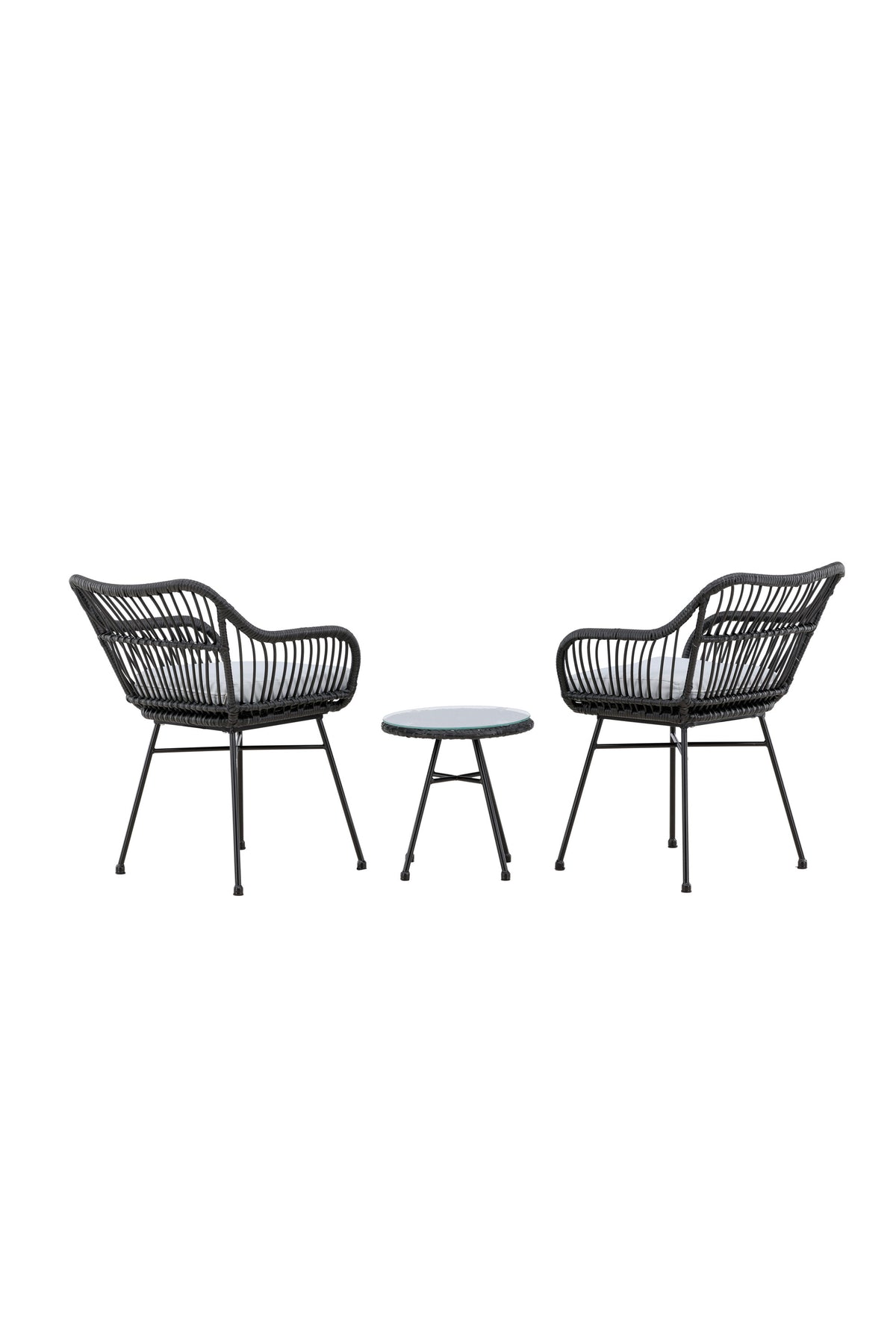 Viga Lounge Outdoorset ⌀40cm in Schwarz präsentiert im Onlineshop von KAQTU Design AG. Loungeset ist von Venture Home
