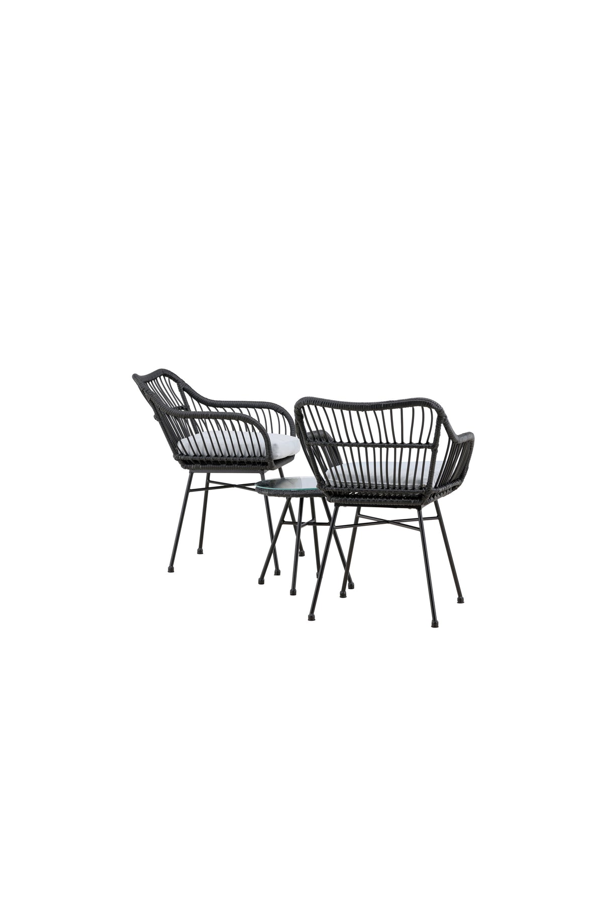 Viga Lounge Outdoorset ⌀40cm in Schwarz präsentiert im Onlineshop von KAQTU Design AG. Loungeset ist von Venture Home