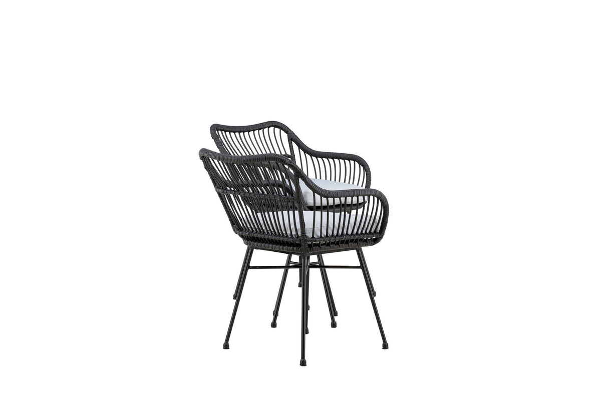 Viga Lounge Outdoorset ⌀40cm in Schwarz präsentiert im Onlineshop von KAQTU Design AG. Loungeset ist von Venture Home
