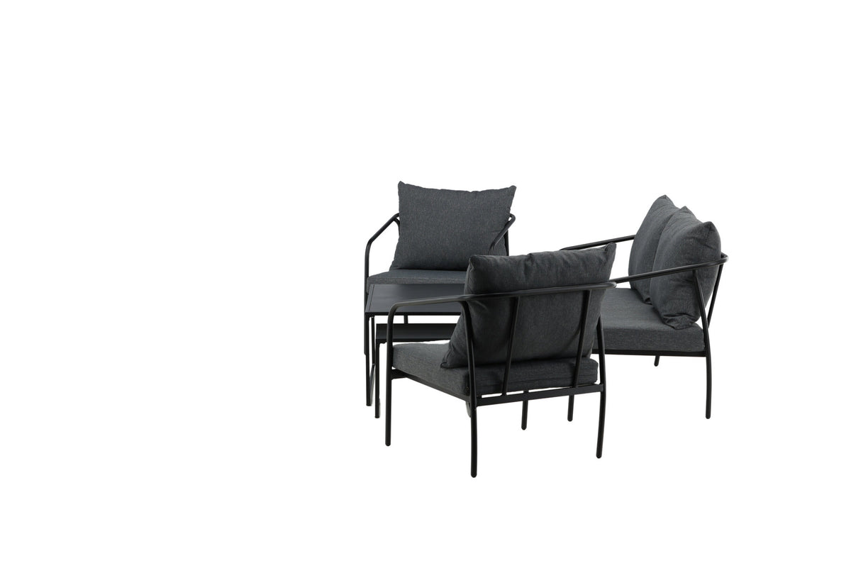 Sopot Sofagarnitur in Schwarz präsentiert im Onlineshop von KAQTU Design AG. Loungeset ist von Venture Home