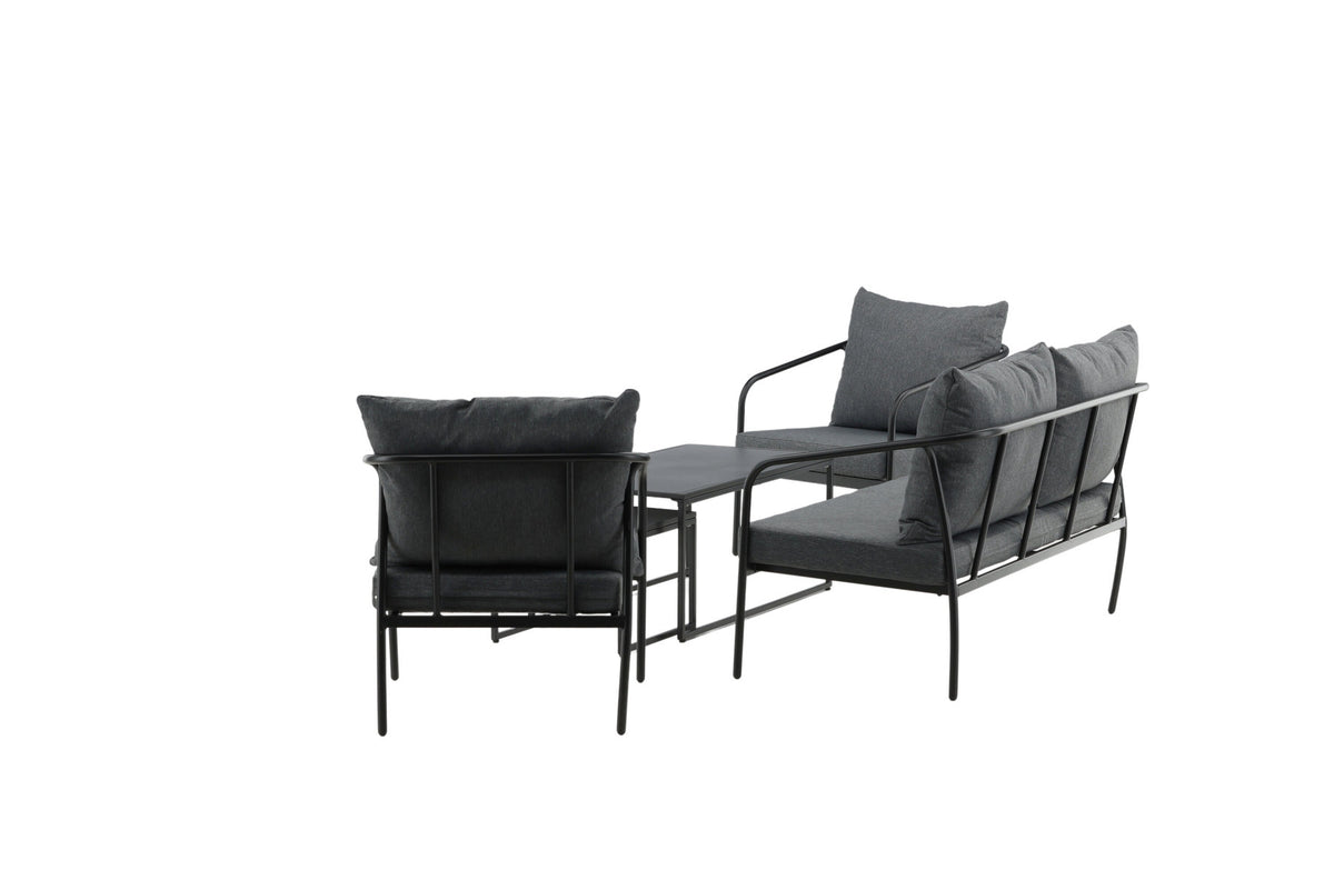 Sopot Sofagarnitur in Schwarz präsentiert im Onlineshop von KAQTU Design AG. Loungeset ist von Venture Home