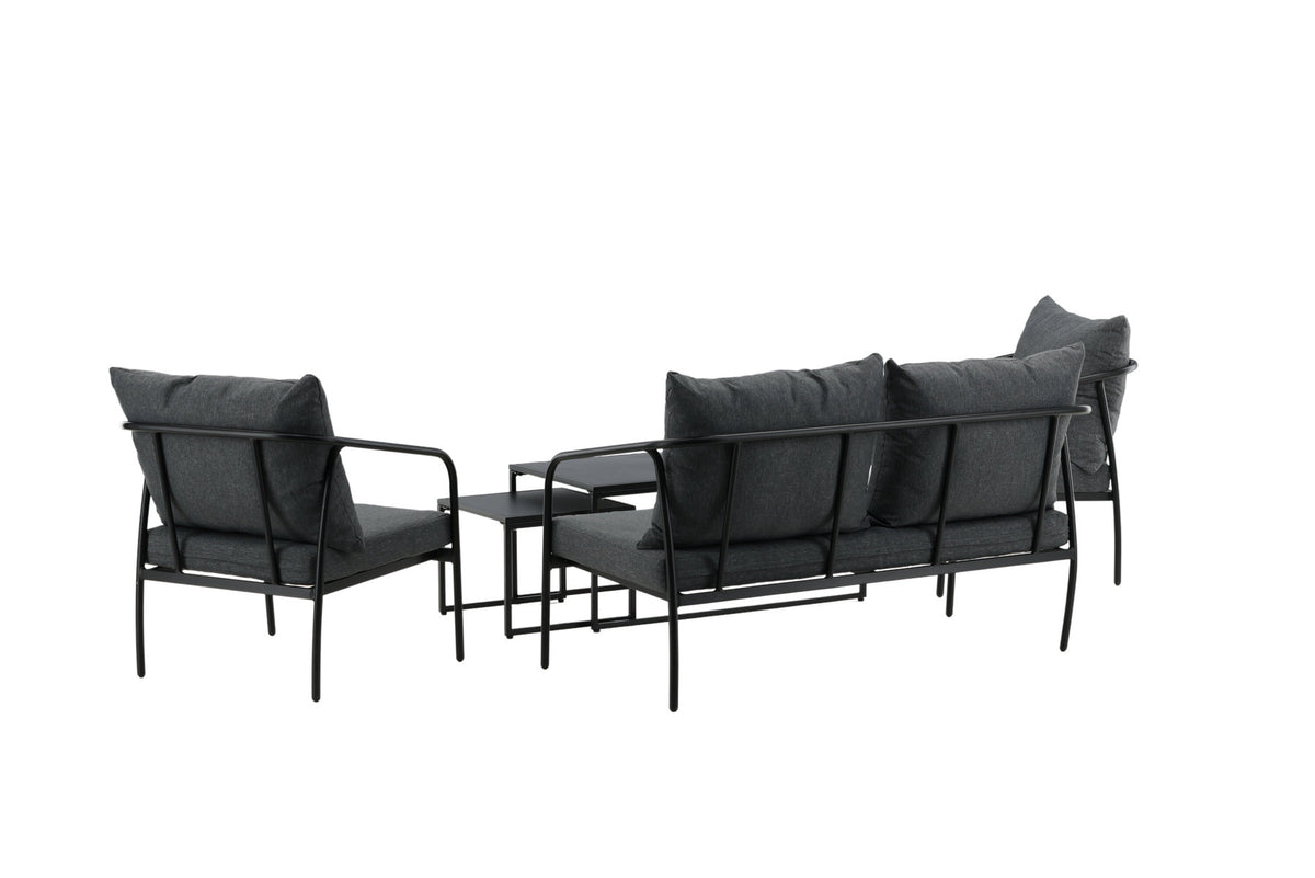 Sopot Sofagarnitur in Schwarz präsentiert im Onlineshop von KAQTU Design AG. Loungeset ist von Venture Home