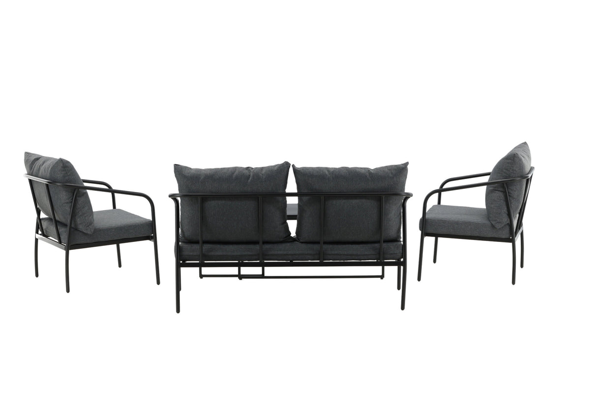 Sopot Sofagarnitur in Schwarz präsentiert im Onlineshop von KAQTU Design AG. Loungeset ist von Venture Home