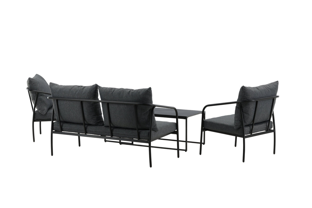 Sopot Sofagarnitur in Schwarz präsentiert im Onlineshop von KAQTU Design AG. Loungeset ist von Venture Home