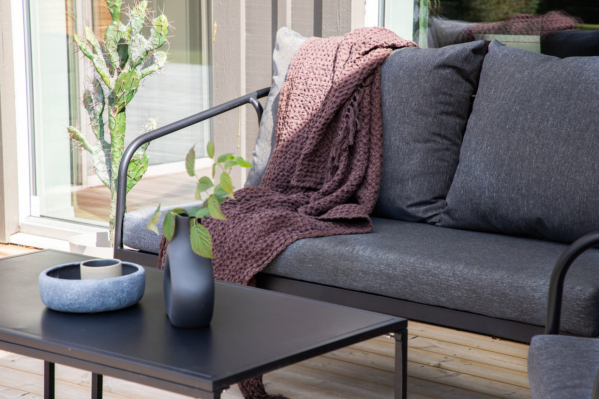 Sopot Sofagarnitur in Schwarz präsentiert im Onlineshop von KAQTU Design AG. Loungeset ist von Venture Home