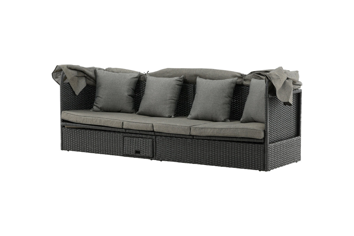 Nopy Sun Lounge in Schwarz präsentiert im Onlineshop von KAQTU Design AG. Loungeset ist von Venture Home
