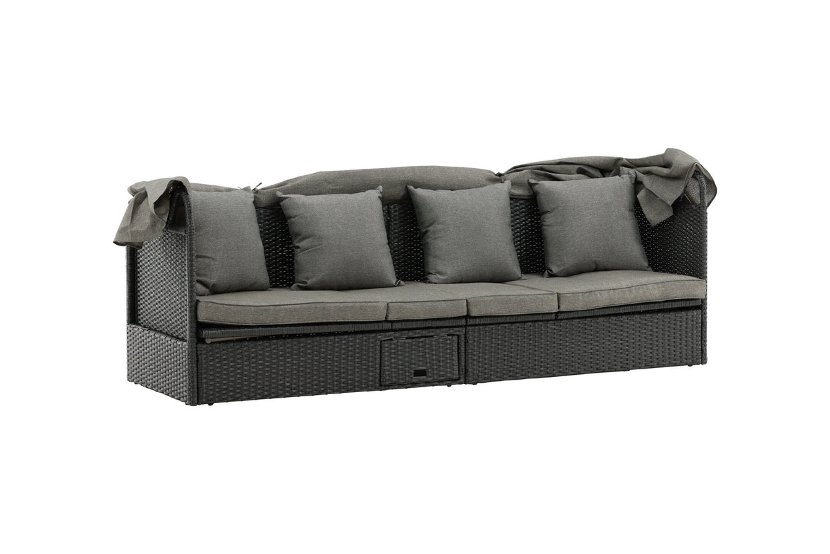 Nopy Sun Lounge in Schwarz präsentiert im Onlineshop von KAQTU Design AG. Loungeset ist von Venture Home